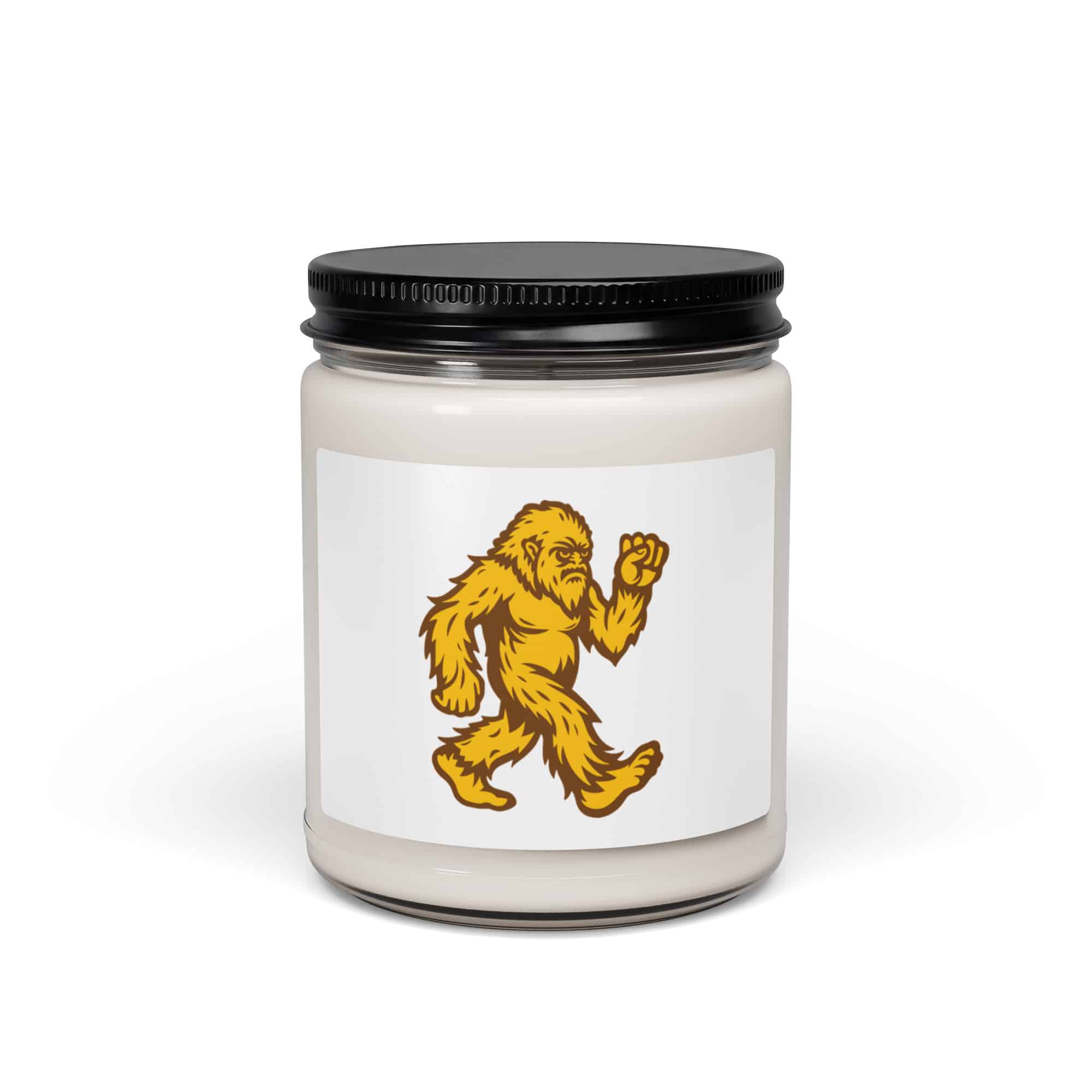 Original Gold and Brown Bigfoot by Chase Patrick Myers Candle