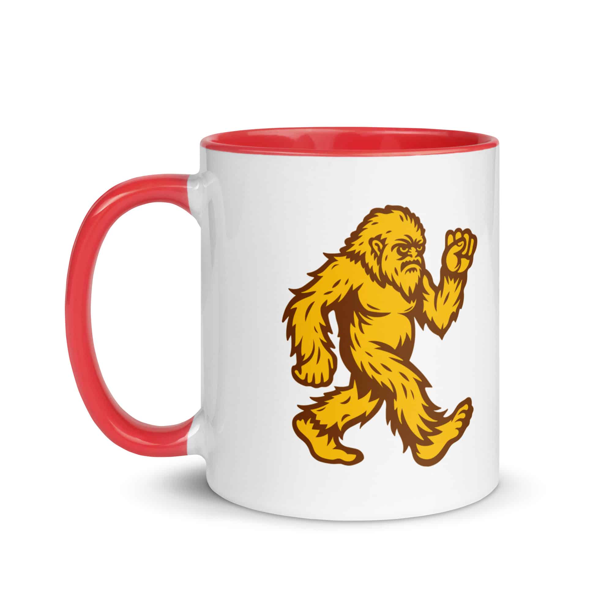 Original Gold and Brown Bigfoot by Chase Patrick Myers Color Inside Mug