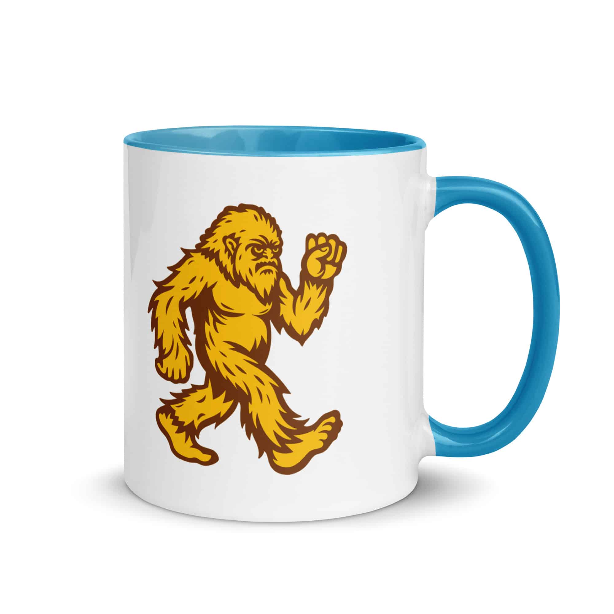 Original Gold and Brown Bigfoot by Chase Patrick Myers Color Inside Mug