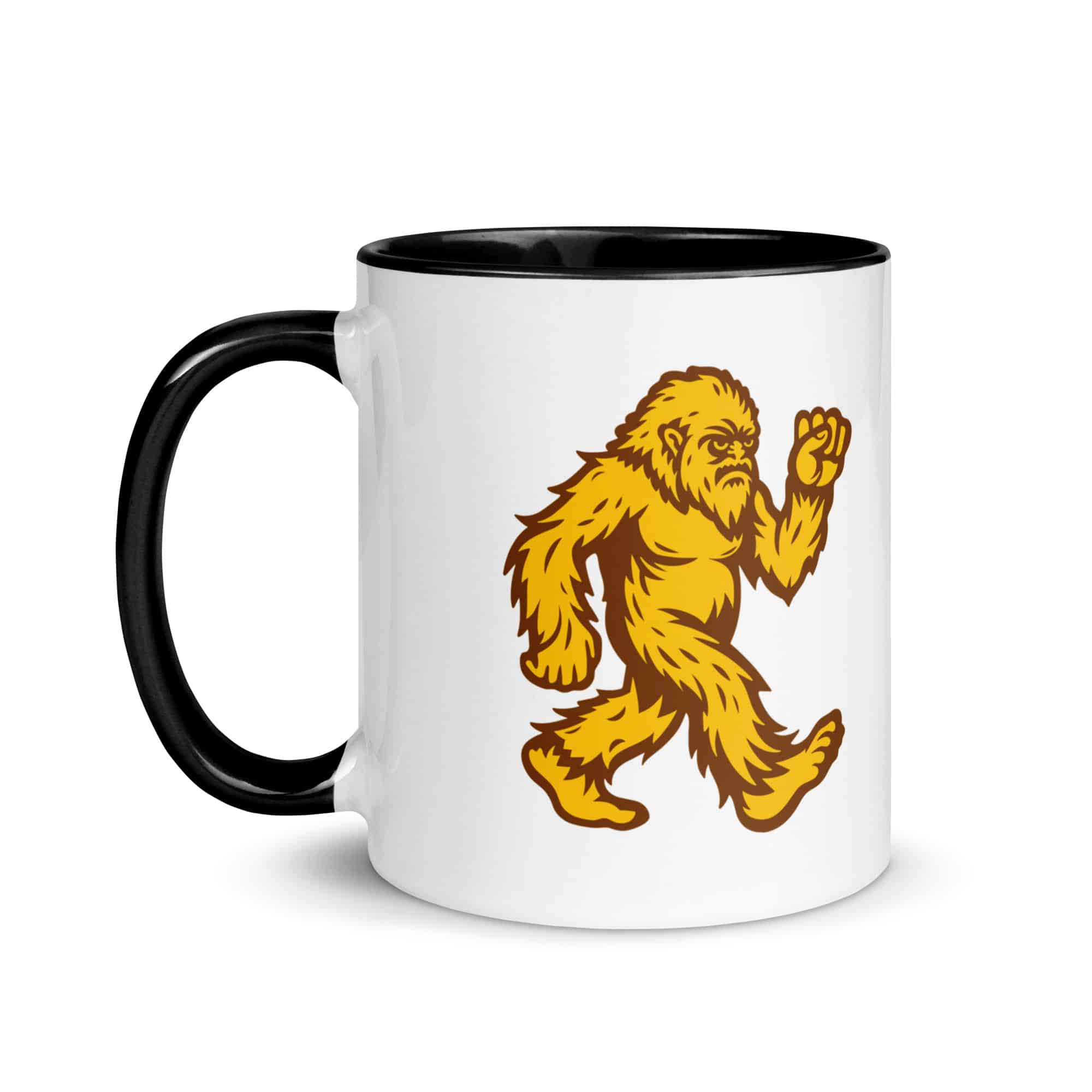 Original Gold and Brown Bigfoot by Chase Patrick Myers Color Inside Mug