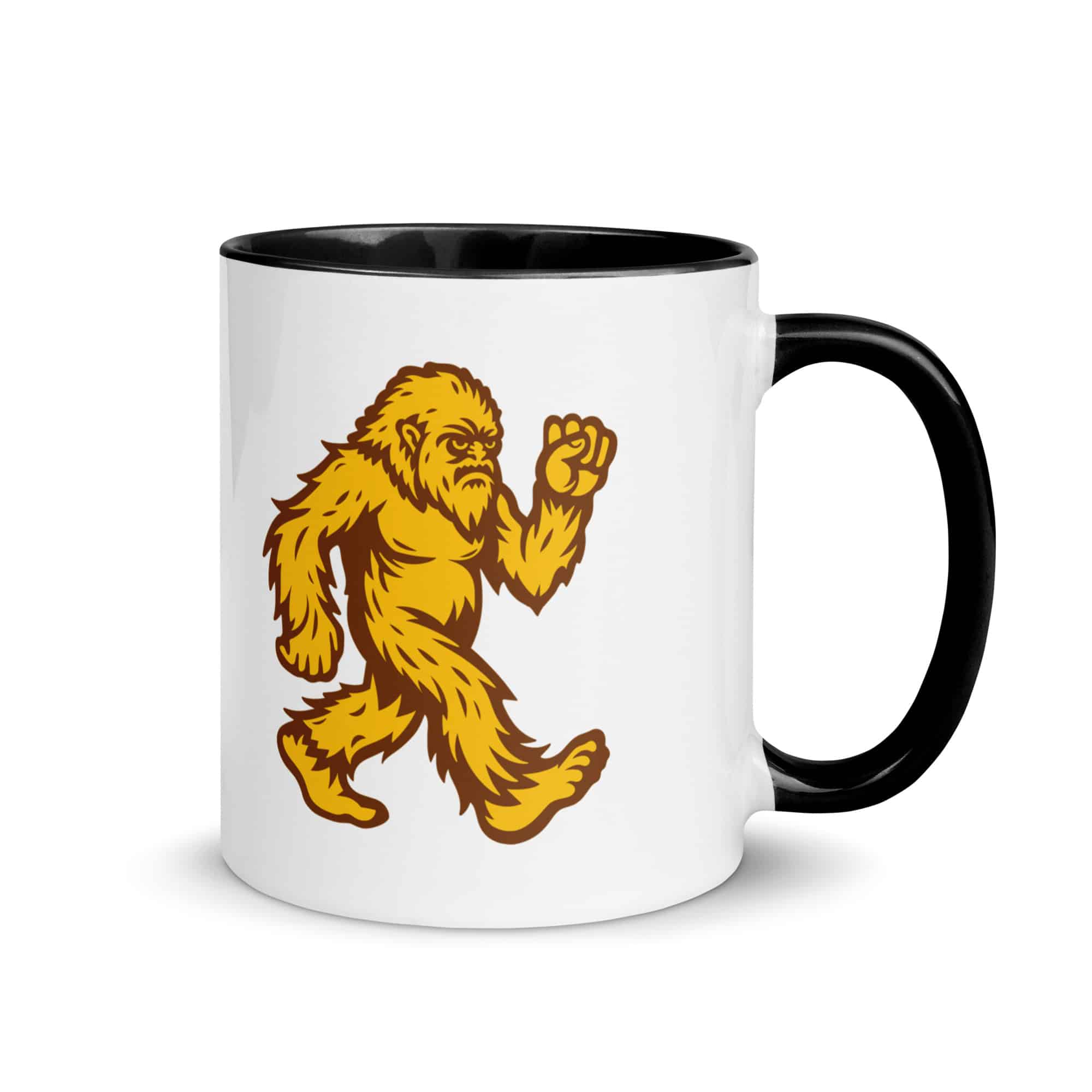 Original Gold and Brown Bigfoot by Chase Patrick Myers Color Inside Mug