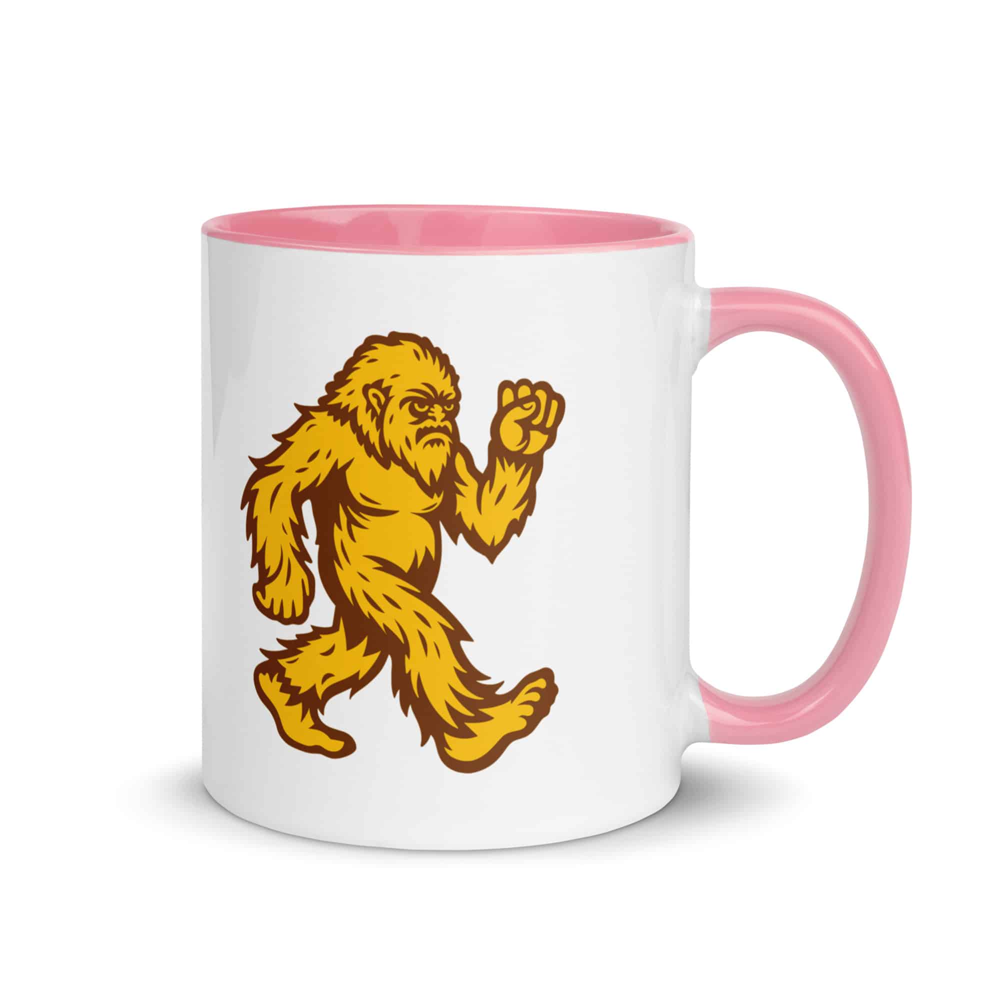 Original Gold and Brown Bigfoot by Chase Patrick Myers Color Inside Mug