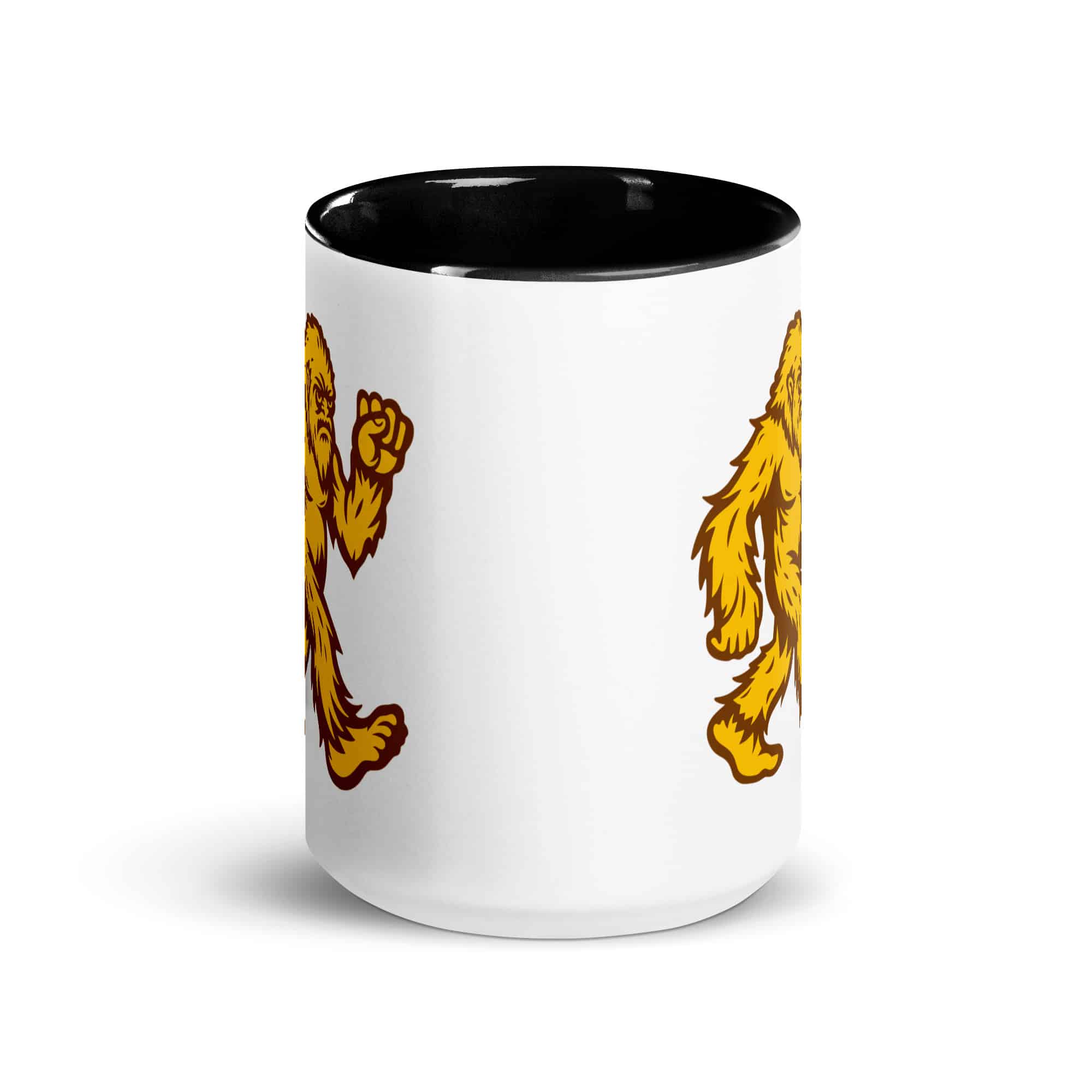 Original Gold and Brown Bigfoot by Chase Patrick Myers Color Inside Mug