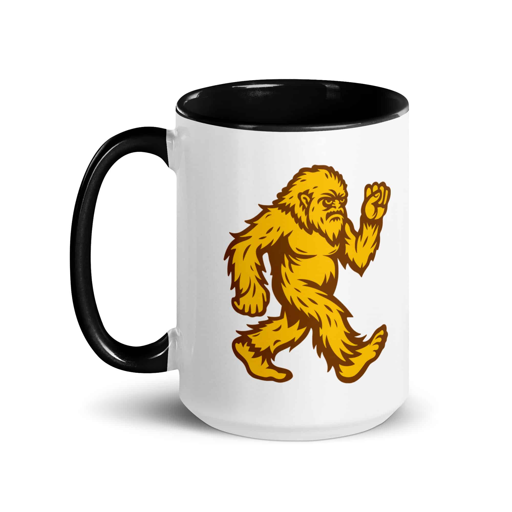 Original Gold and Brown Bigfoot by Chase Patrick Myers Color Inside Mug