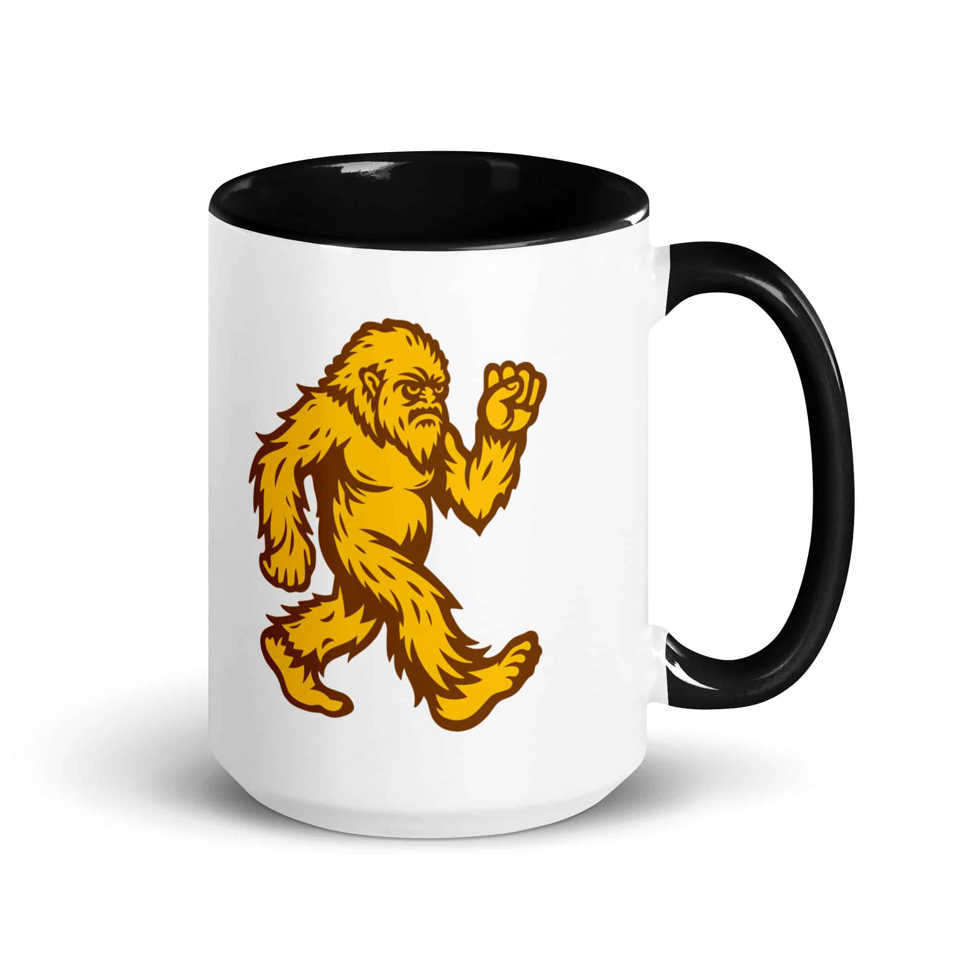 Original Gold and Brown Bigfoot by Chase Patrick Myers Color Inside Mug
