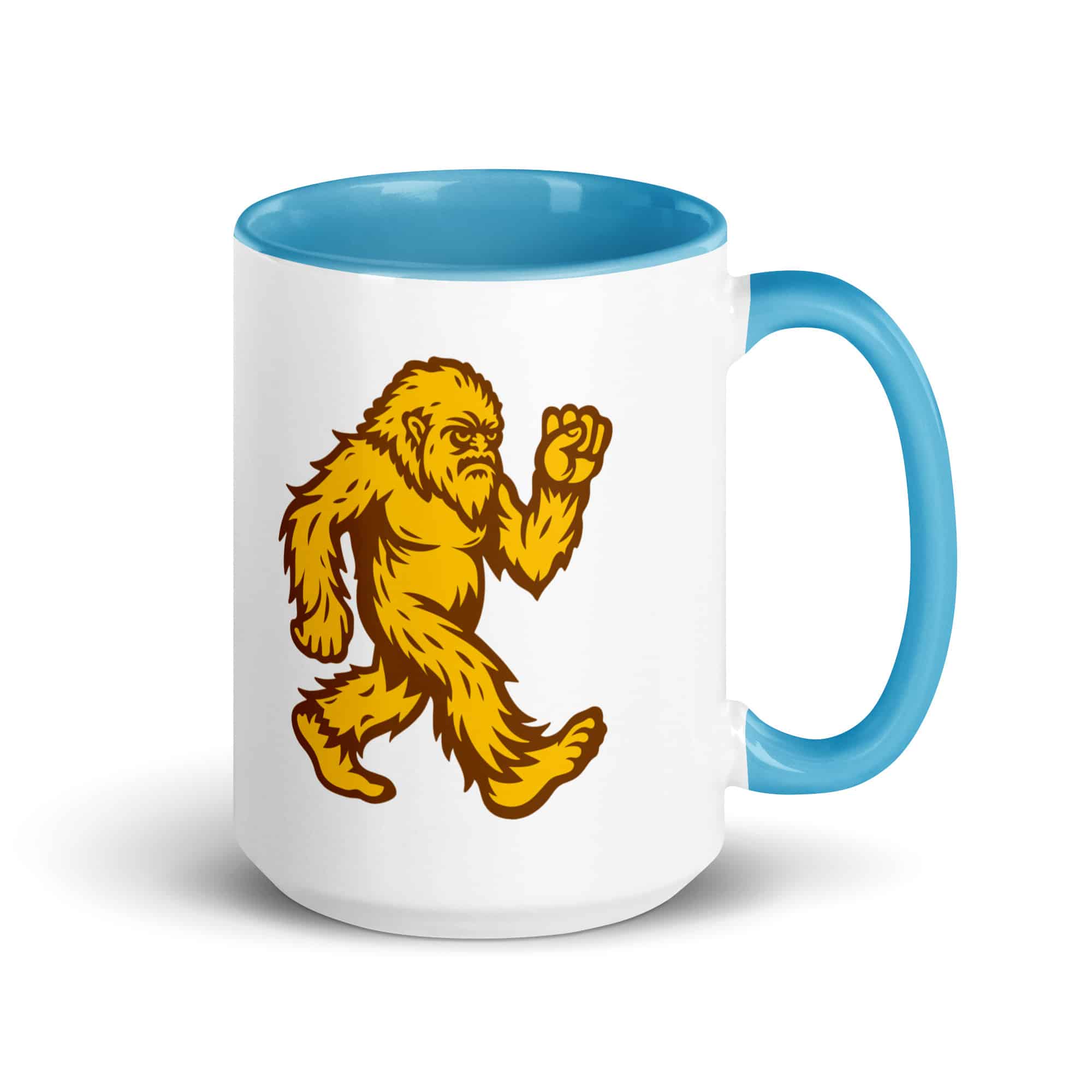 Original Gold and Brown Bigfoot by Chase Patrick Myers Color Inside Mug