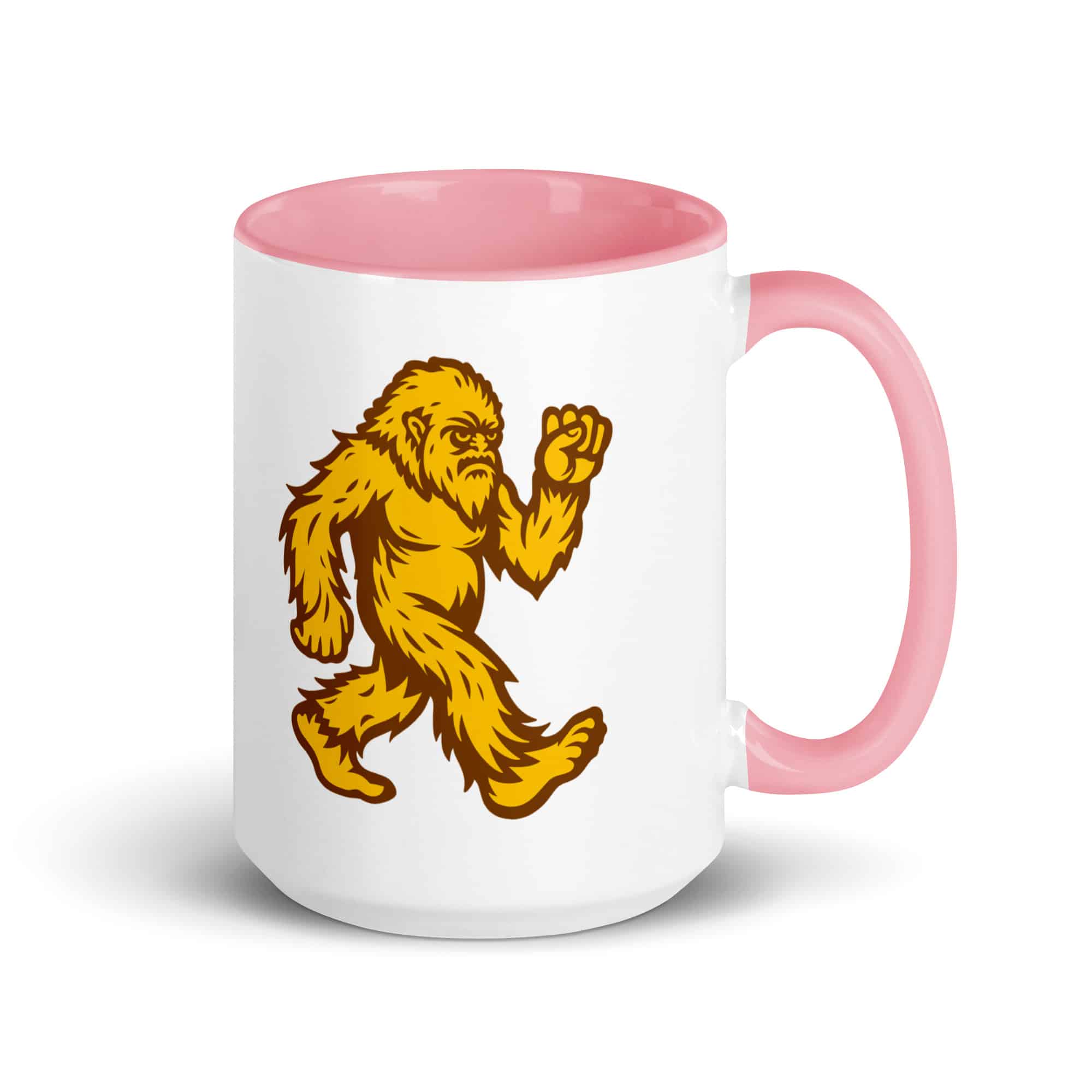 Original Gold and Brown Bigfoot by Chase Patrick Myers Color Inside Mug