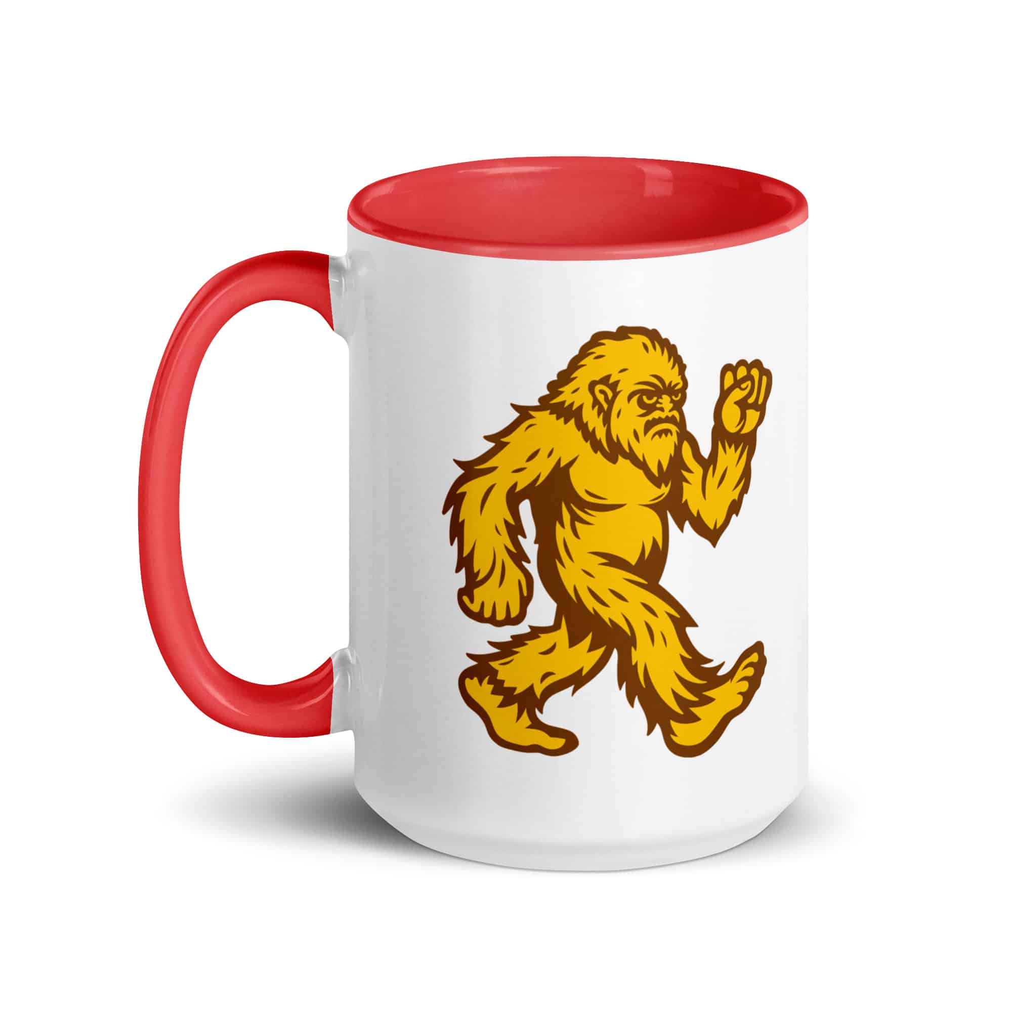 Original Gold and Brown Bigfoot by Chase Patrick Myers Color Inside Mug