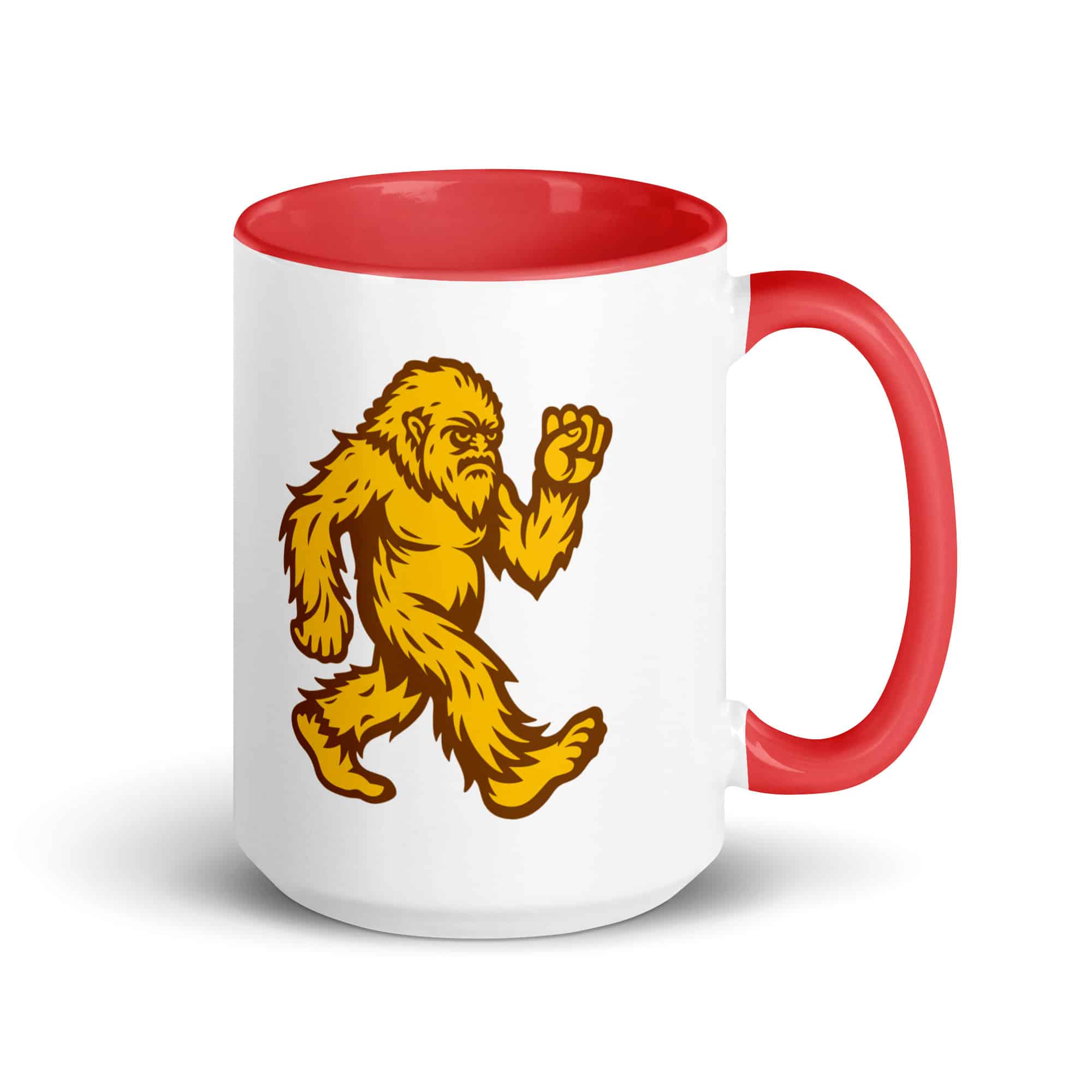 Original Gold and Brown Bigfoot by Chase Patrick Myers Color Inside Mug