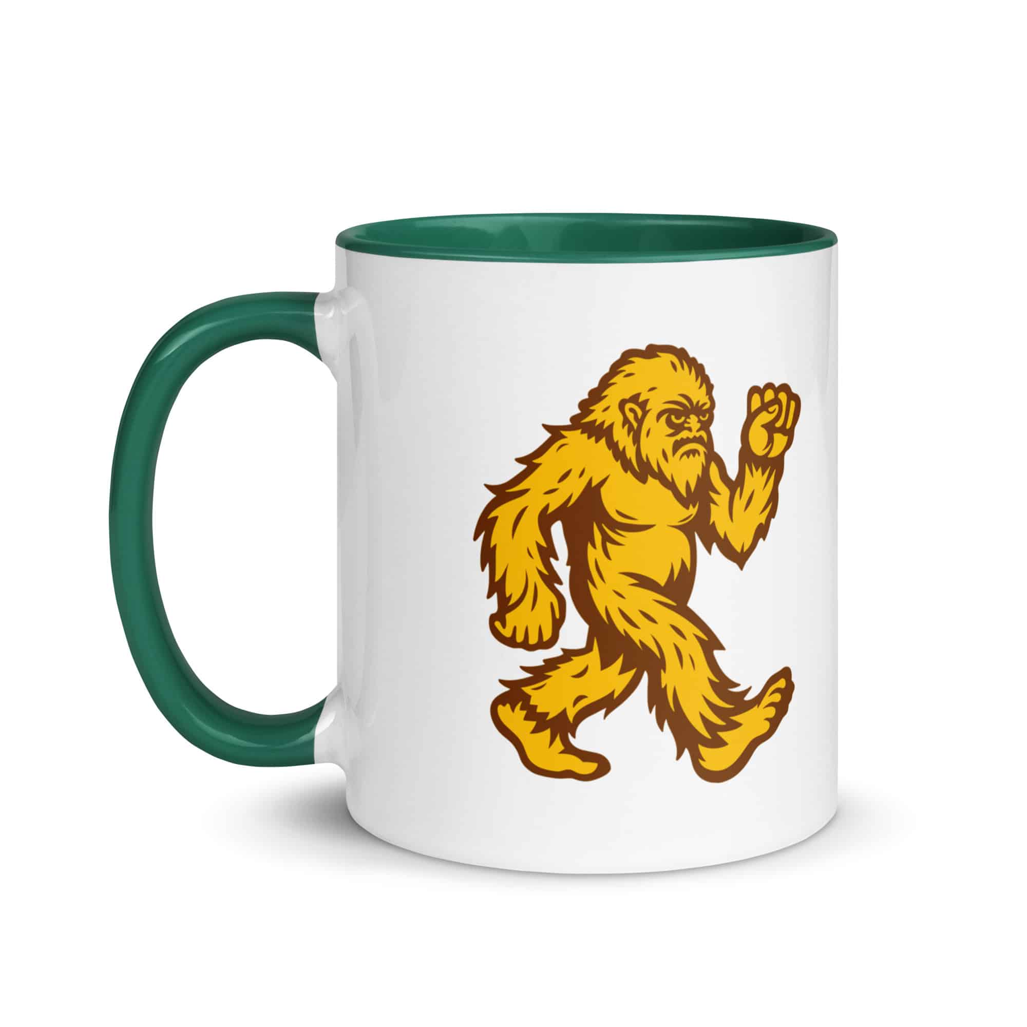 Original Gold and Brown Bigfoot by Chase Patrick Myers Color Inside Mug