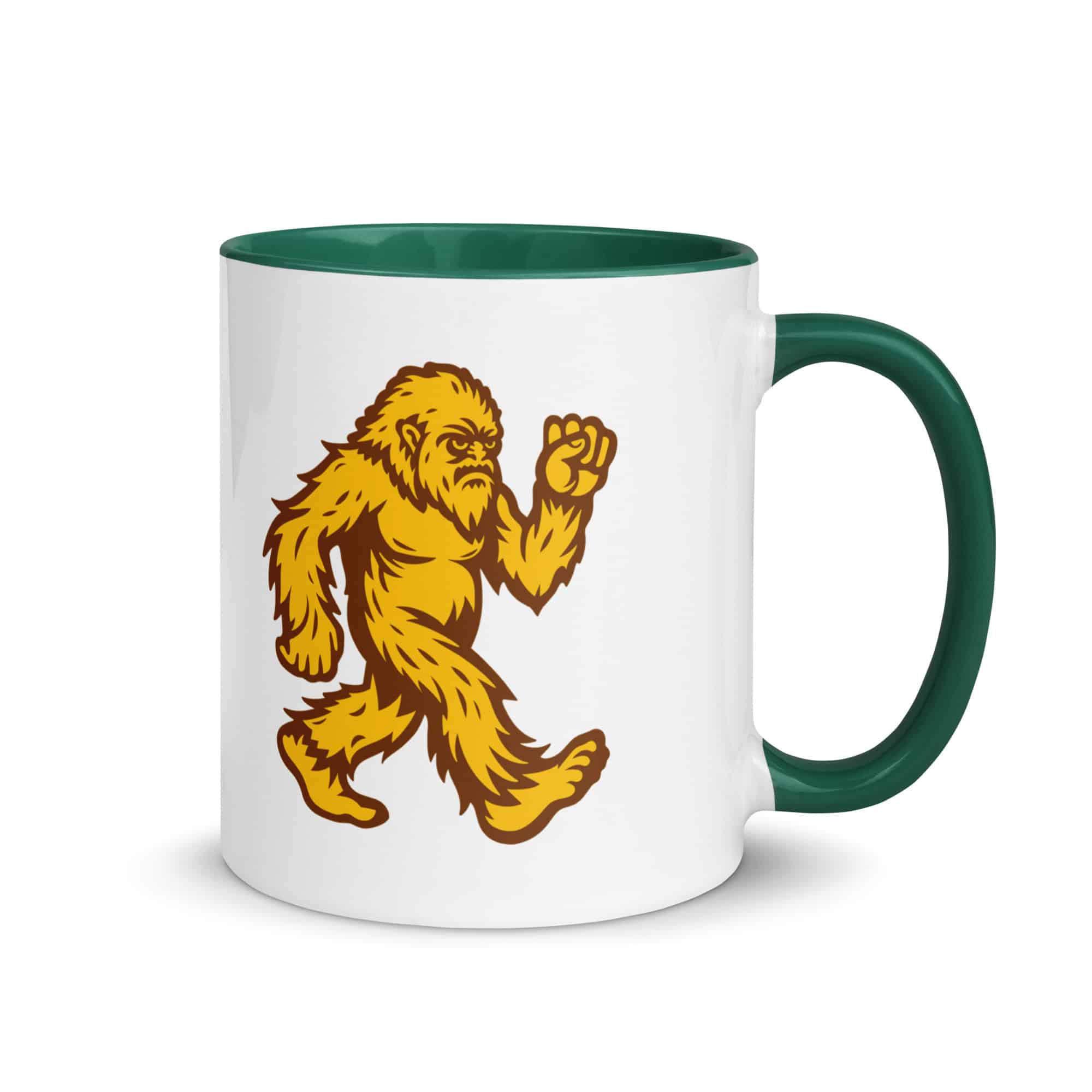 Original Gold and Brown Bigfoot by Chase Patrick Myers Color Inside Mug