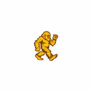 Chase Bigfoot Original Gold Brown Die-Cut Magnet - 3″×3″ - Main