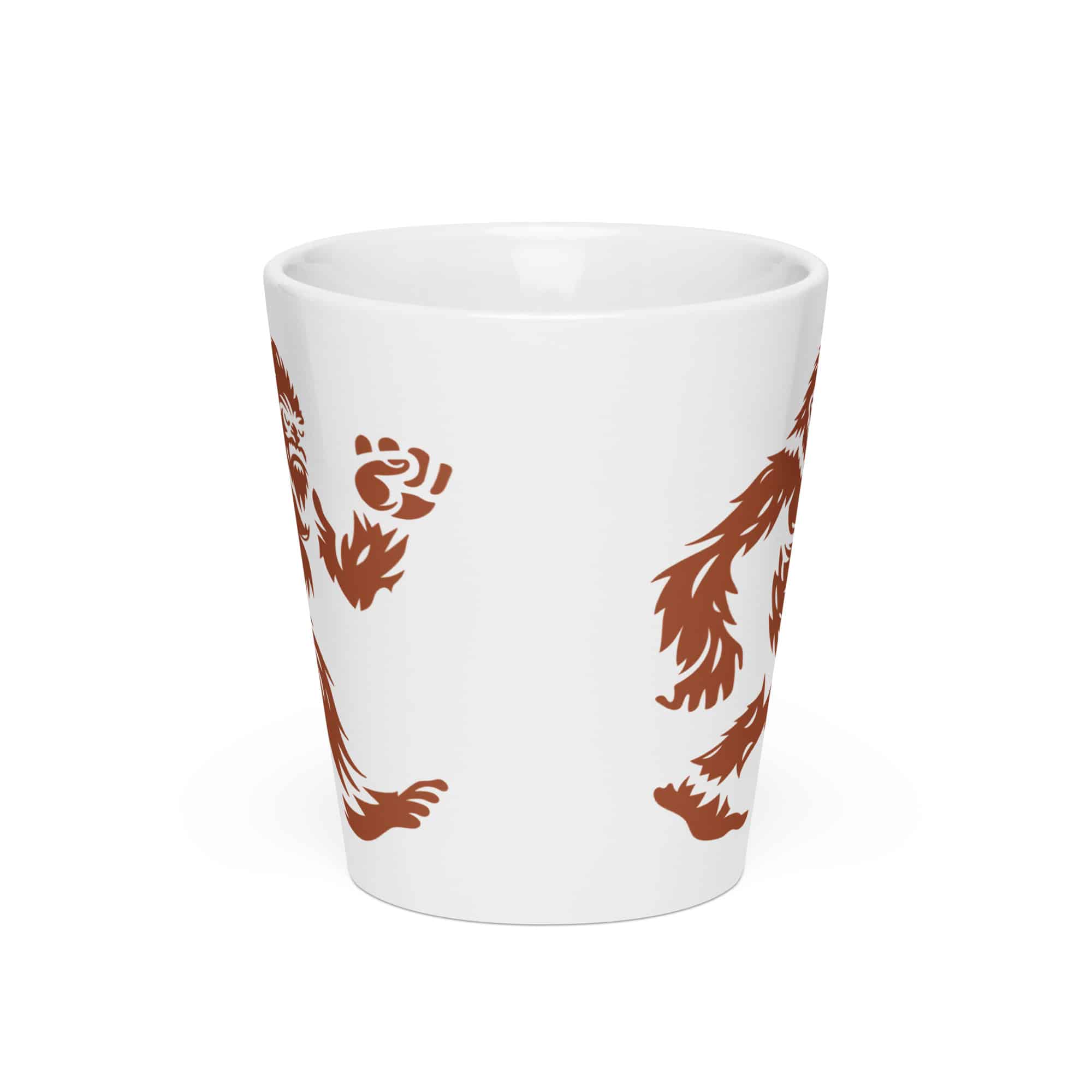Terracotta Bigfoot by Chase Patrick Myers Latte Mug