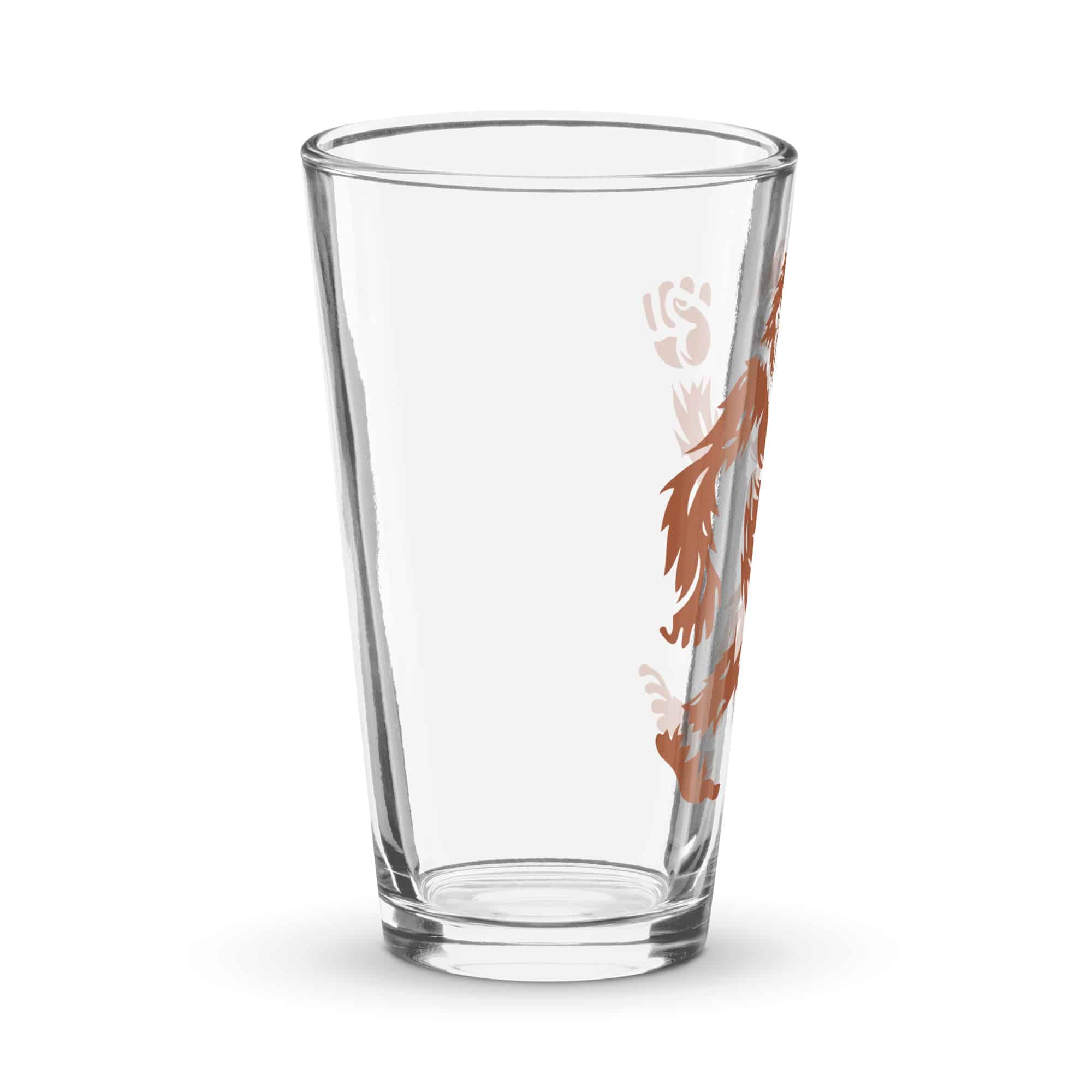 Terracotta Bigfoot by Chase Patrick Myers Pint Glass