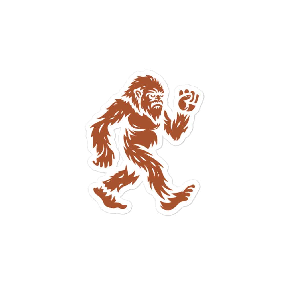 Terracotta Bigfoot by Chase Patrick Myers Vinyl Sticker