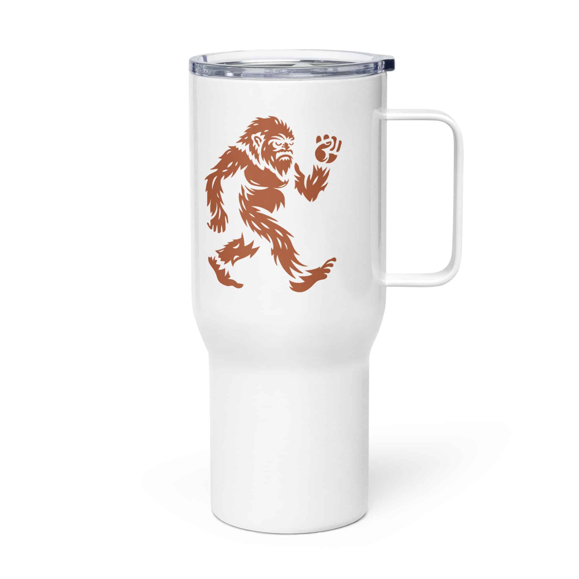 Terracotta Bigfoot by Chase Patrick Myers Travel Mug