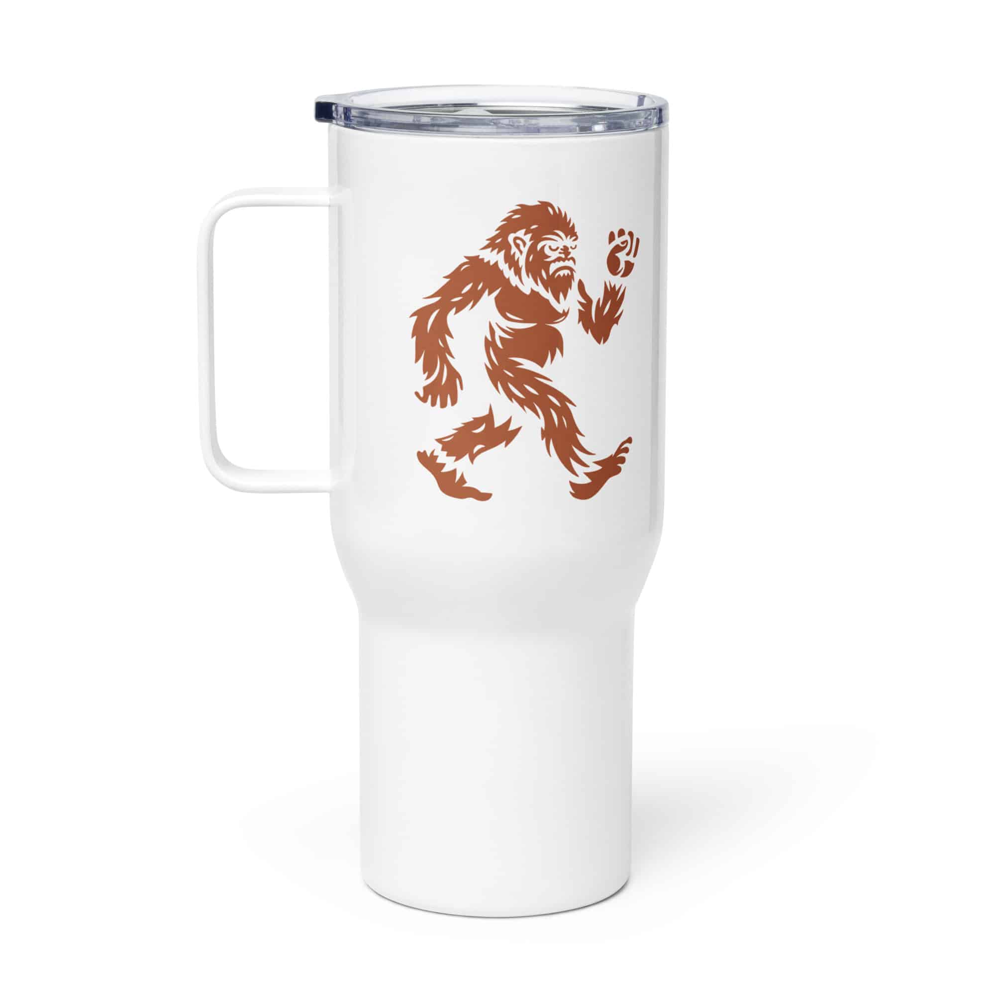Terracotta Bigfoot by Chase Patrick Myers Travel Mug