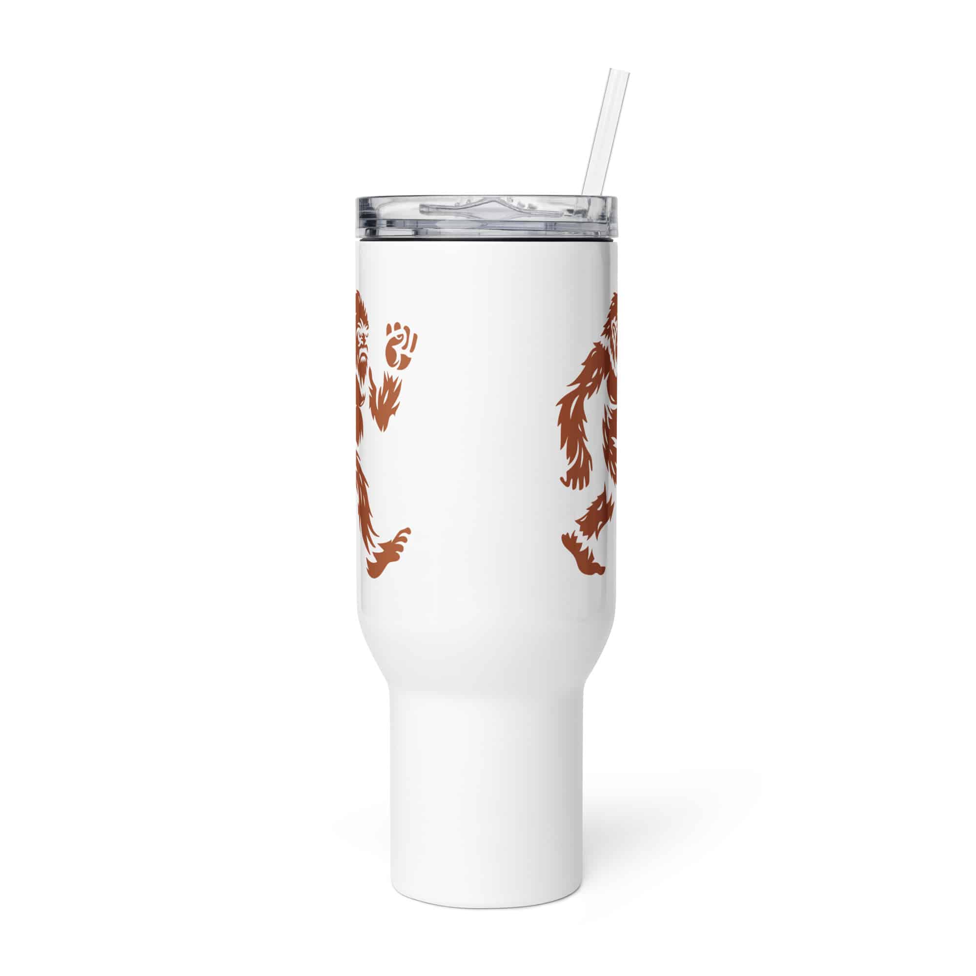Terracotta Bigfoot by Chase Patrick Myers Travel Mug