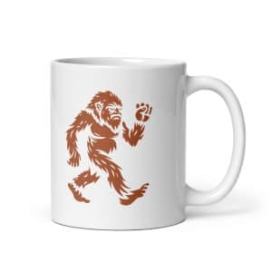 Chase Bigfoot Terracotta White Ceramic Coffee Mug - 11 oz - Main
