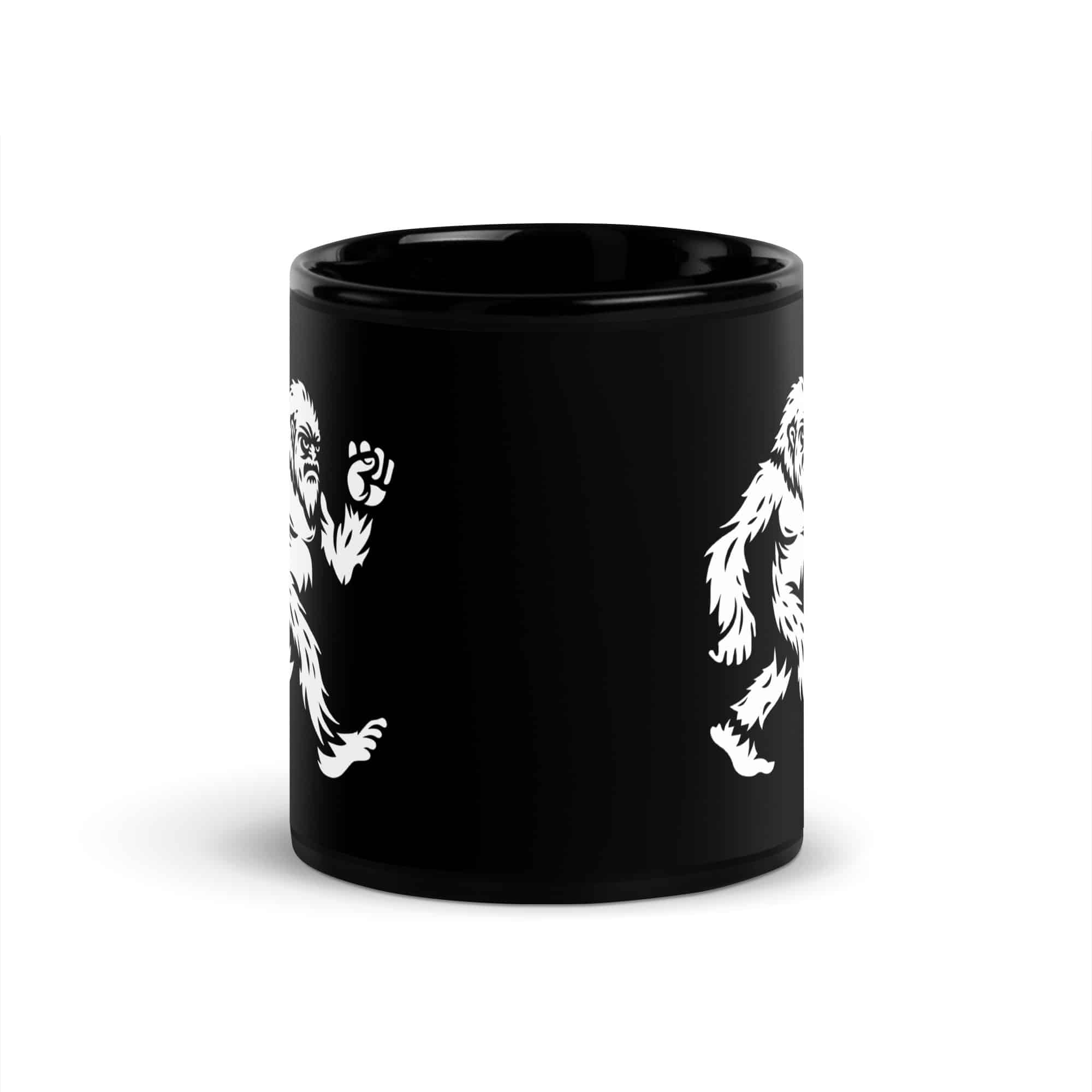 White Bigfoot by Chase Patrick Myers Black Mug