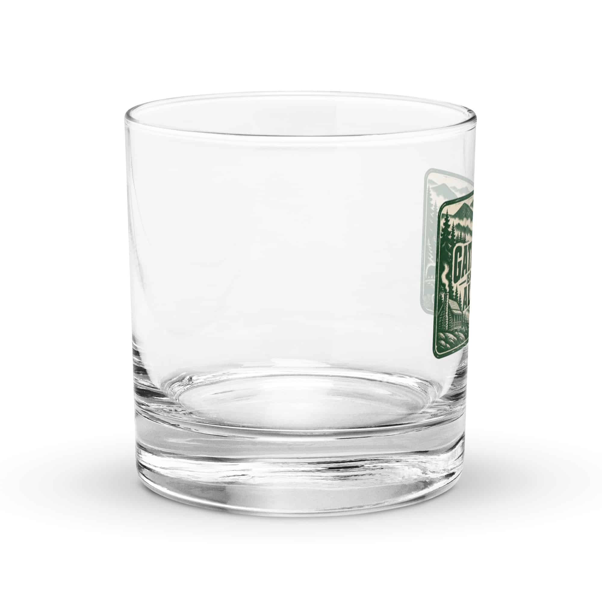 Gatlinburg and the Smokies Rocks Glass: Gatlinburg Is My Kind of Altitude, Forest Ink Stamp