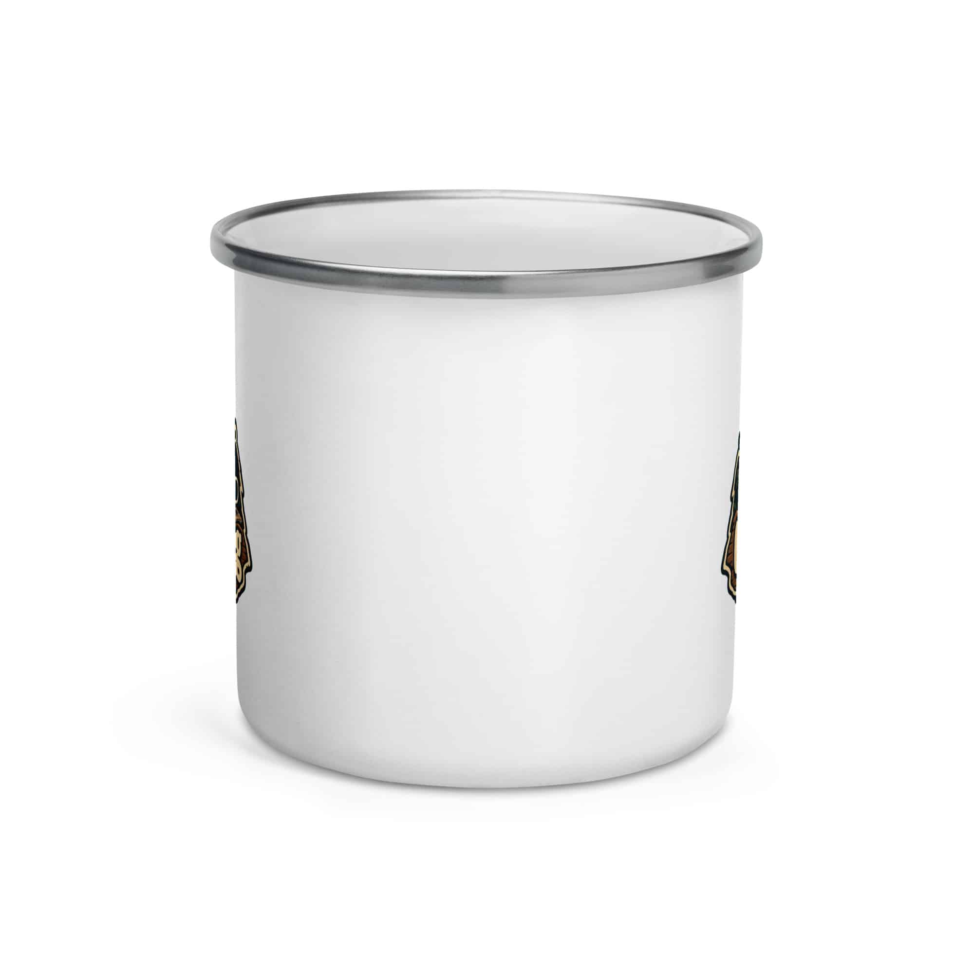 Gatlinburg and the Smokies Enamel Camp Mug: Gatlinburg Is My Kind of Altitude, Scenic Shield Badge