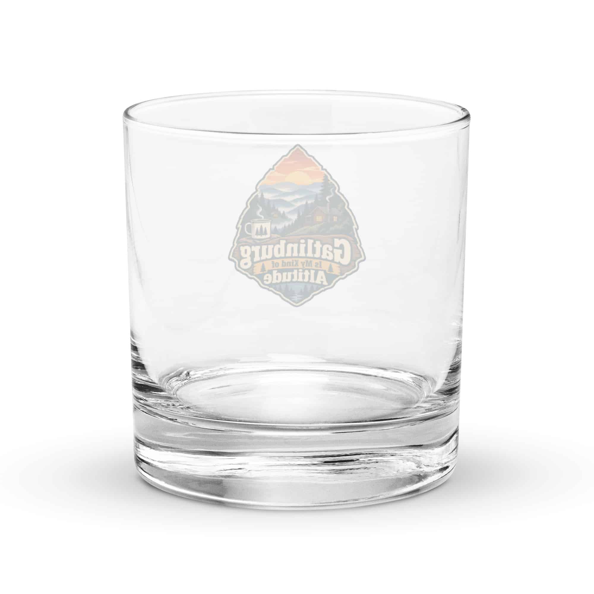 Gatlinburg and the Smokies Rocks Glass: Gatlinburg Is My Kind of Altitude, Scenic Shield Badge