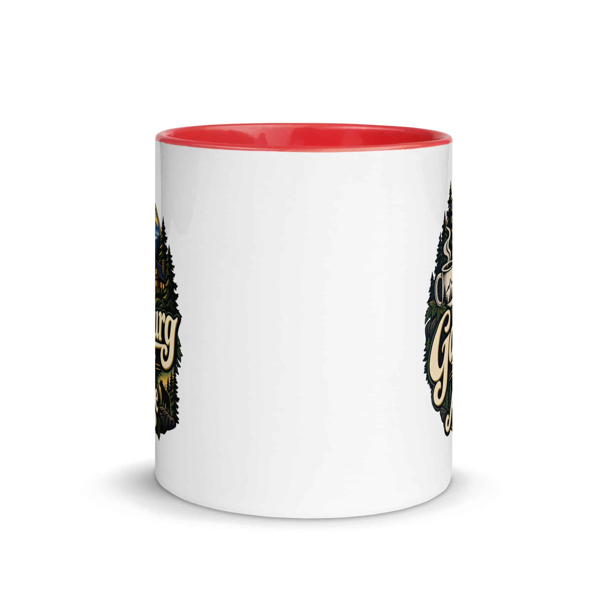 Gatlinburg and the Smokies Color Inside Coffee Mug: Gatlinburg Is My Kind of Altitude, Woodland Scenic Lettering