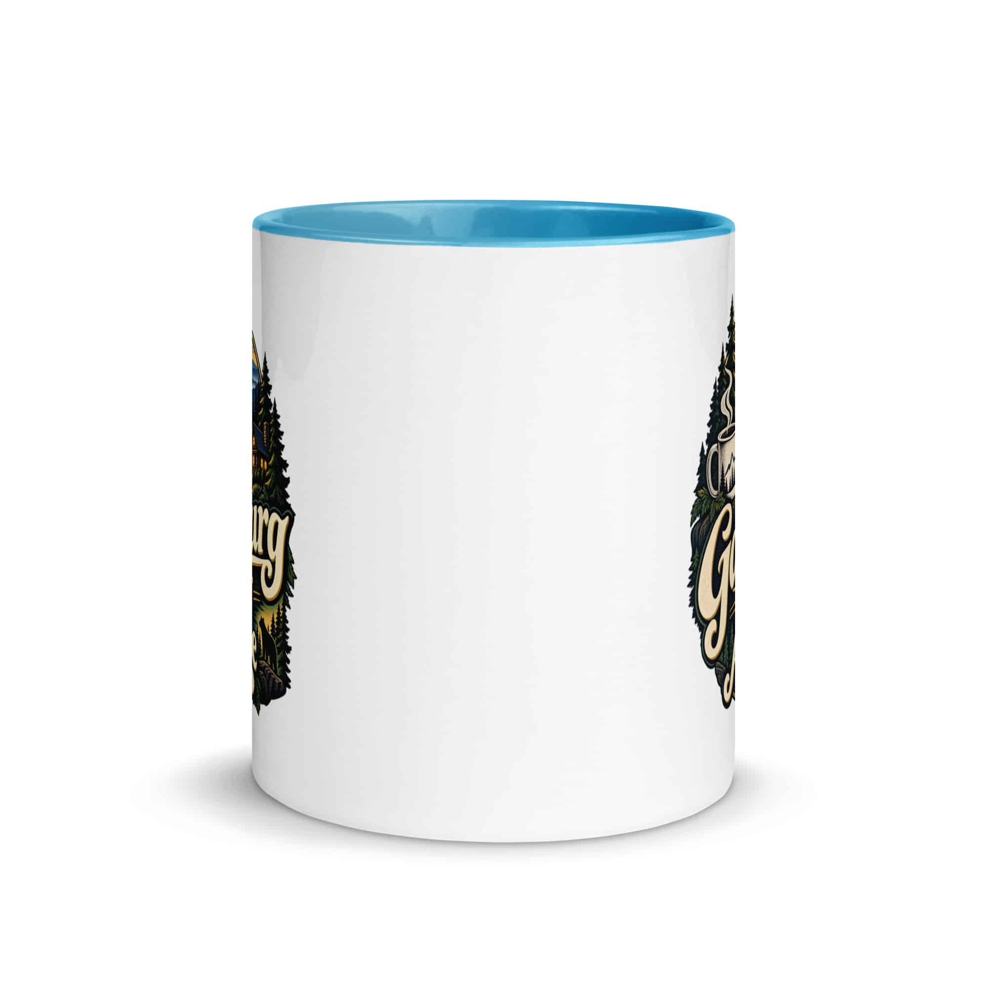 Gatlinburg and the Smokies Color Inside Coffee Mug: Gatlinburg Is My Kind of Altitude, Woodland Scenic Lettering