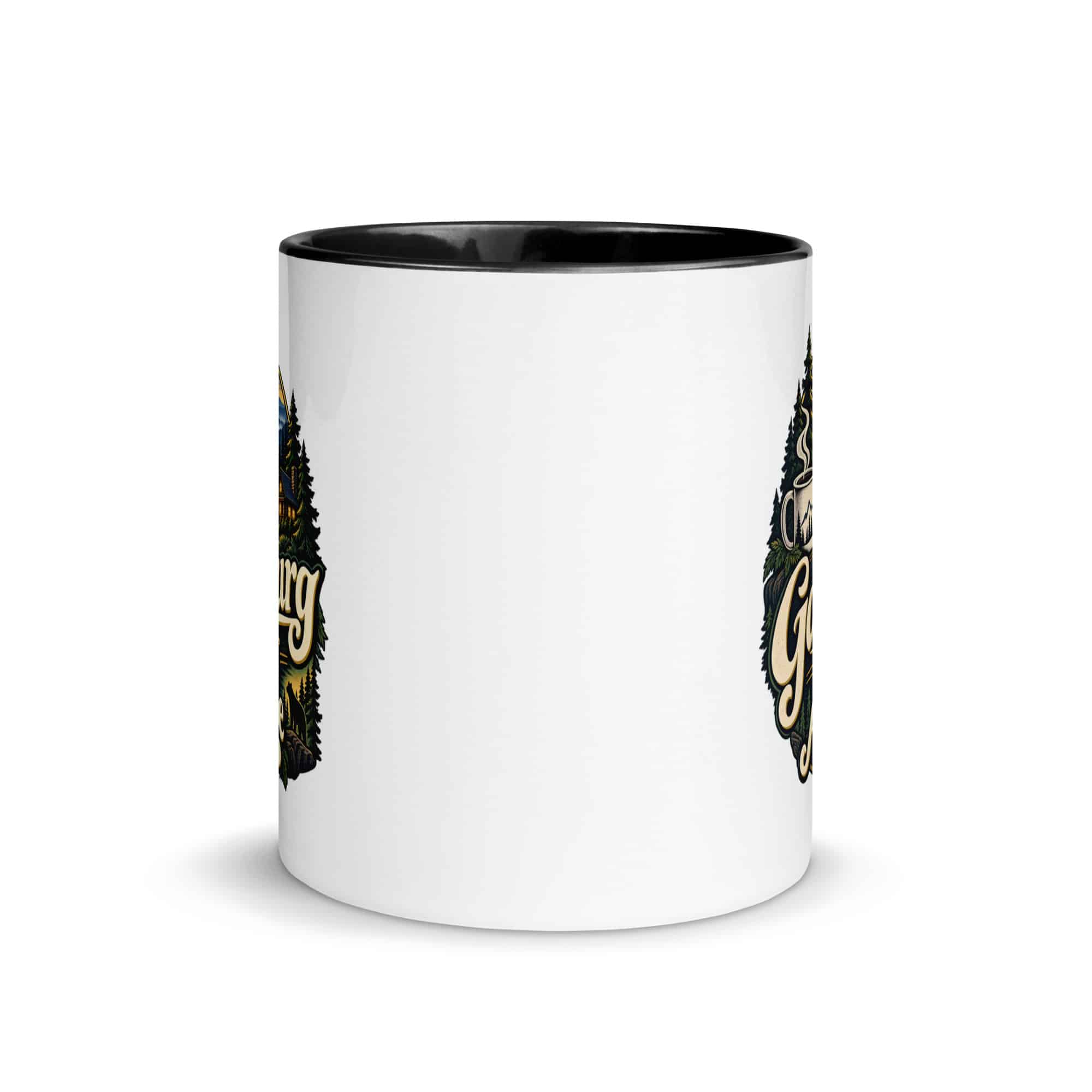 Gatlinburg and the Smokies Color Inside Coffee Mug: Gatlinburg Is My Kind of Altitude, Woodland Scenic Lettering