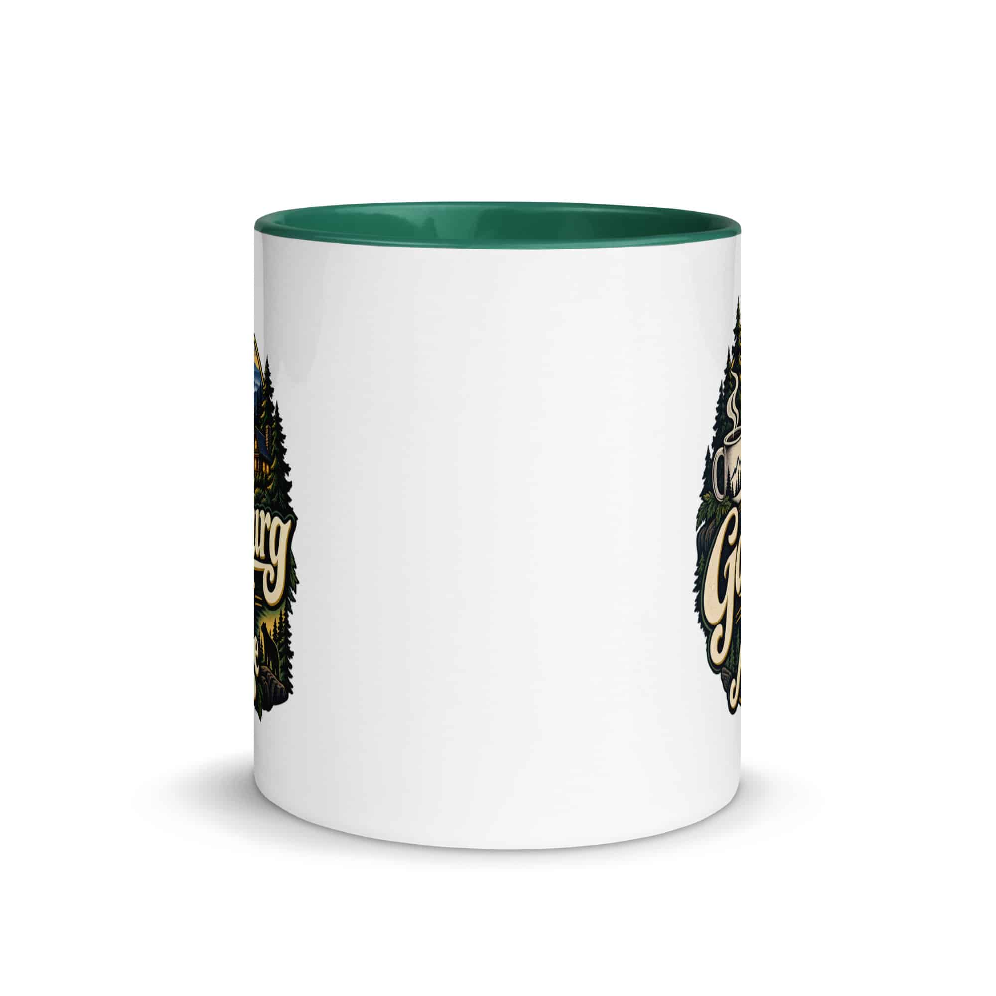 Gatlinburg and the Smokies Color Inside Coffee Mug: Gatlinburg Is My Kind of Altitude, Woodland Scenic Lettering