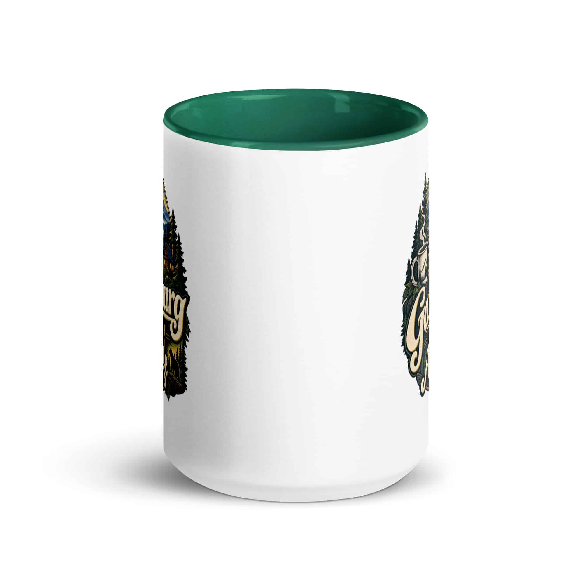 Gatlinburg and the Smokies Color Inside Coffee Mug: Gatlinburg Is My Kind of Altitude, Woodland Scenic Lettering
