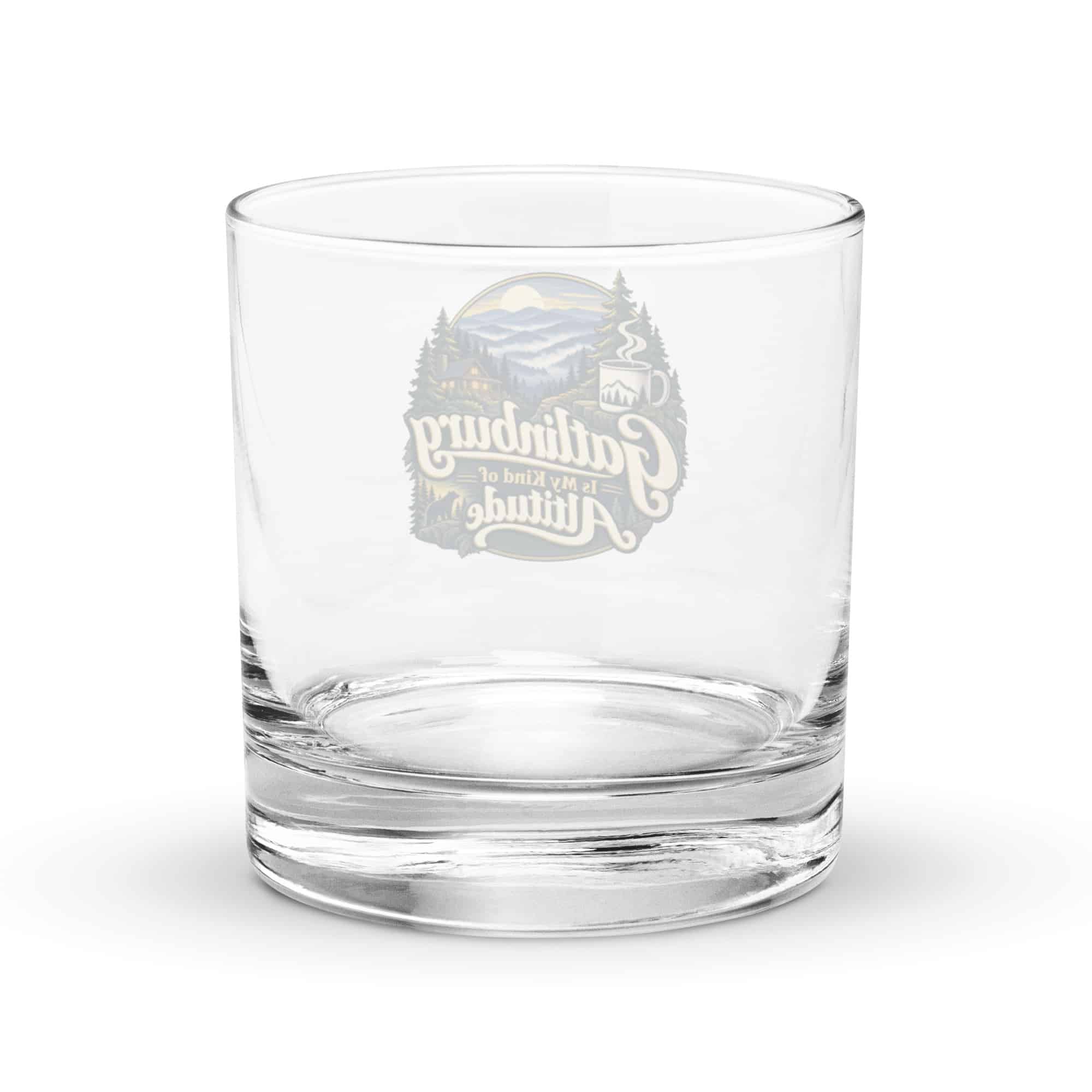 Gatlinburg and the Smokies Rocks Glass: Gatlinburg Is My Kind of Altitude, Woodland Scenic Lettering