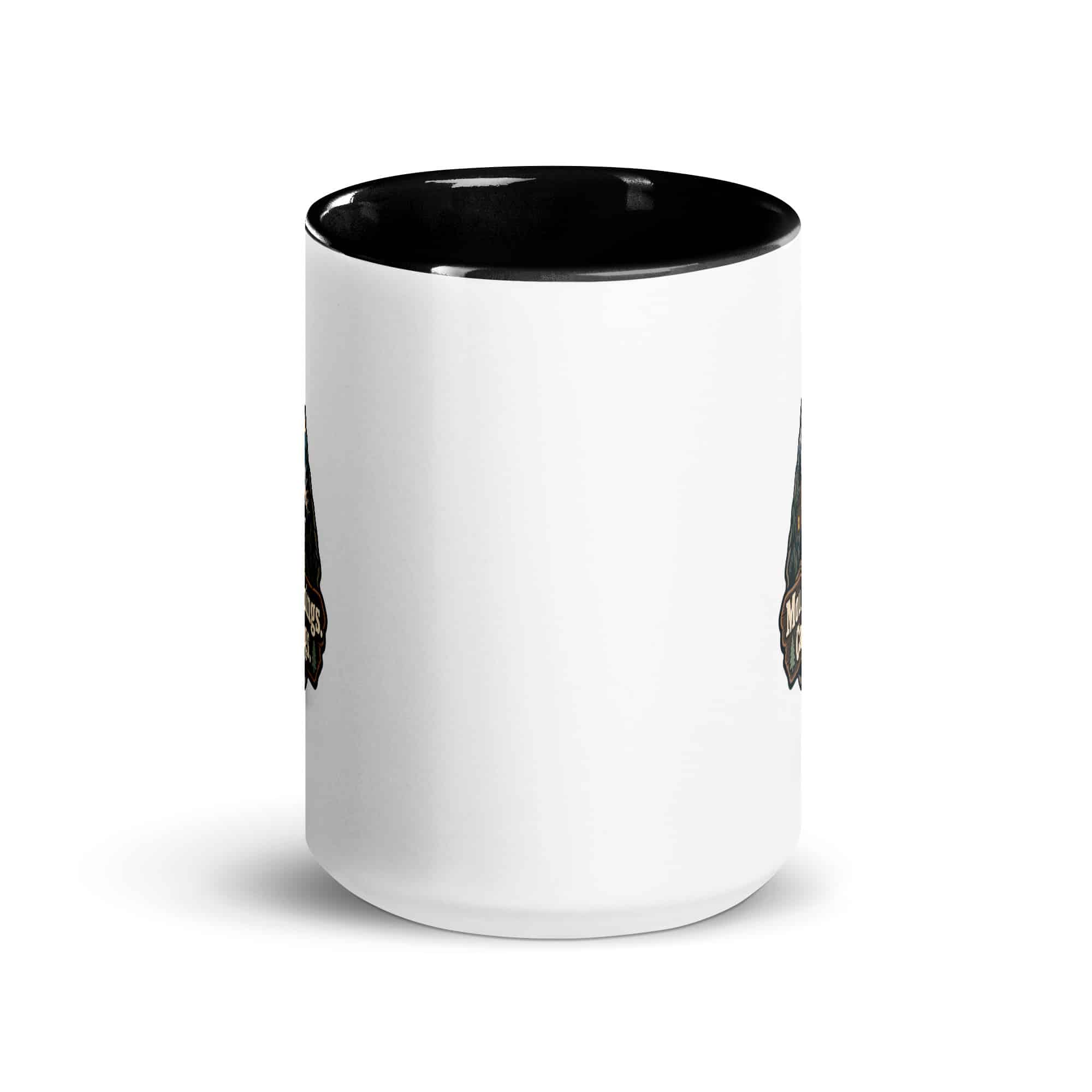 Gatlinburg and the Smokies Color Inside Coffee Mug: Mountain Mornings. Cabin Evenings, Scenic Shield Badge