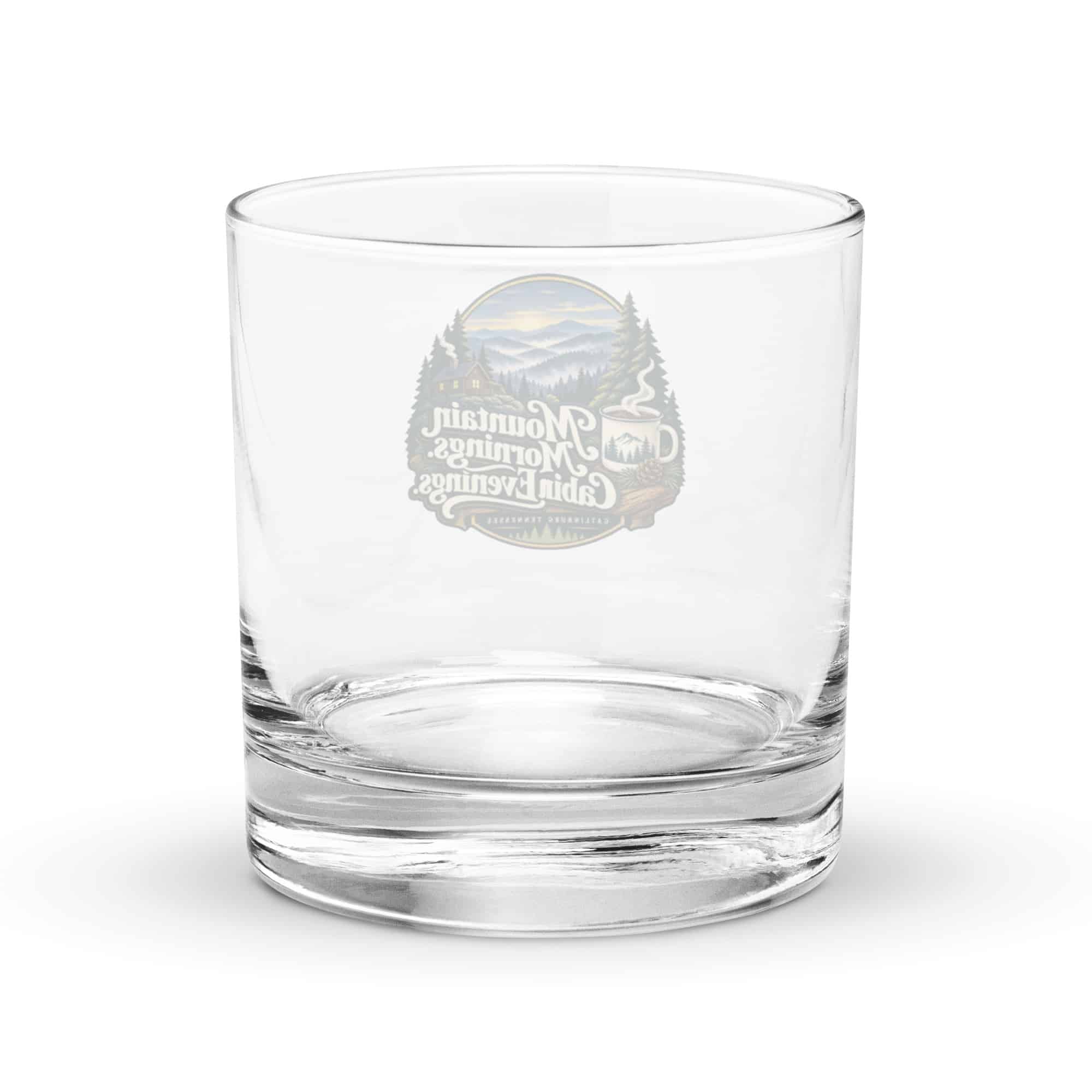 Gatlinburg and the Smokies Rocks Glass: Mountain Mornings. Cabin Evenings, Woodland Scenic Lettering