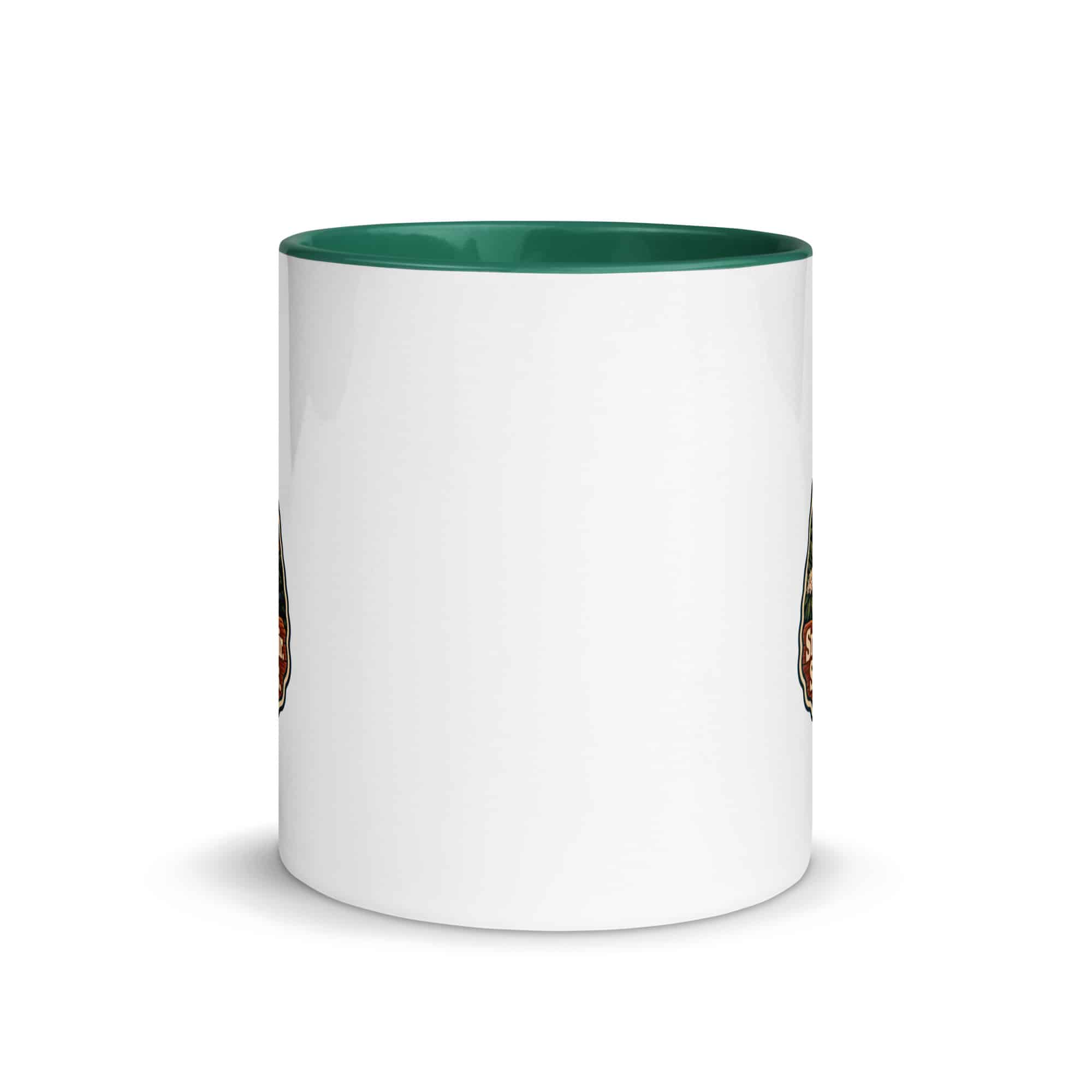 Gatlinburg and the Smokies Color Inside Coffee Mug: Smoky Mountain Air. Small-Town Strolls, Scenic Shield Badge
