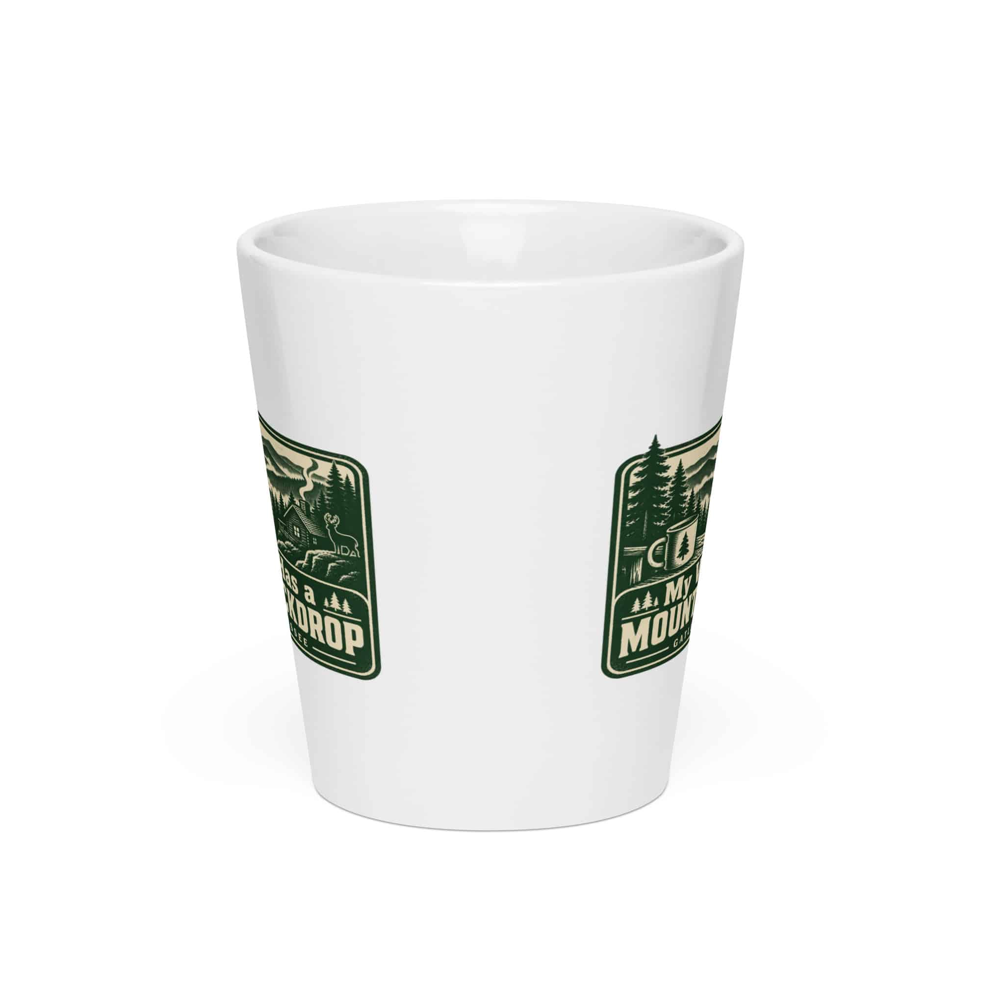 Gatlinburg and the Smokies Latte Mug: My Vacation Has a Mountain Backdrop, Forest Ink Stamp