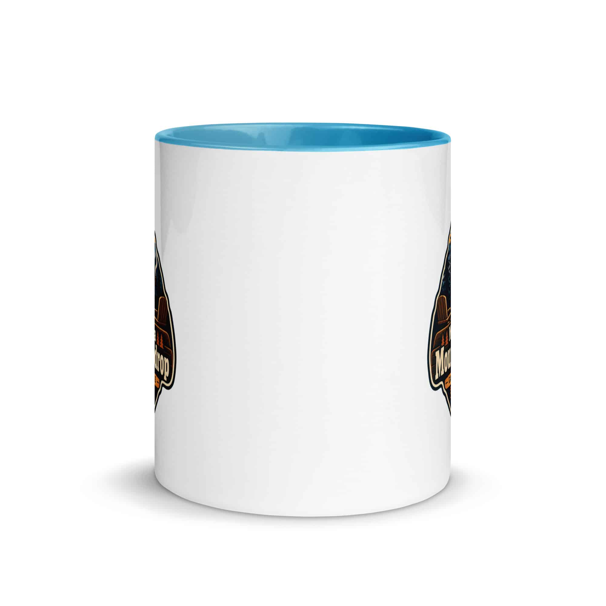 Gatlinburg and the Smokies Color Inside Coffee Mug: My Vacation Has a Mountain Backdrop, Scenic Shield Badge