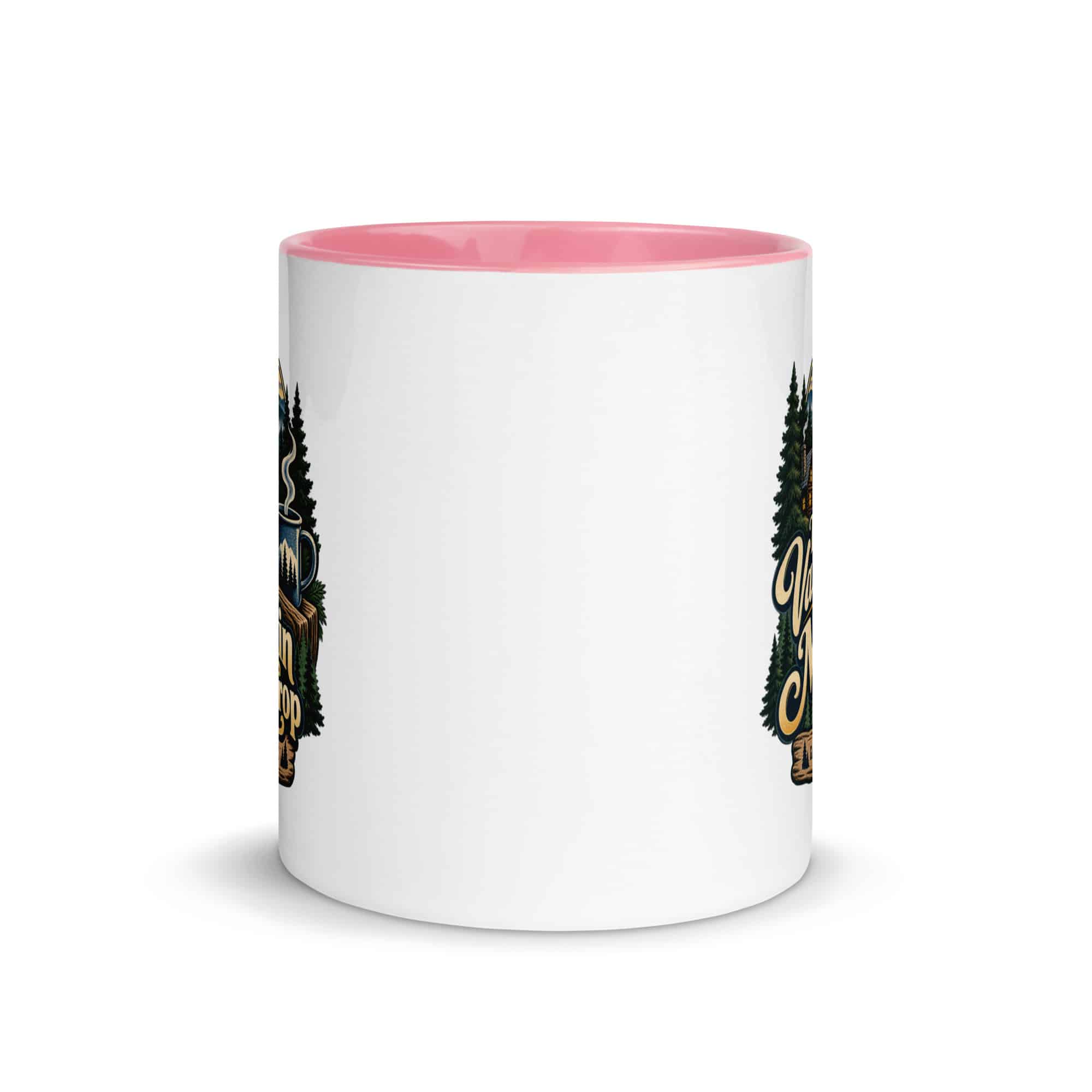 Gatlinburg and the Smokies Color Inside Coffee Mug: My Vacation Has a Mountain Backdrop, Woodland Scenic Lettering