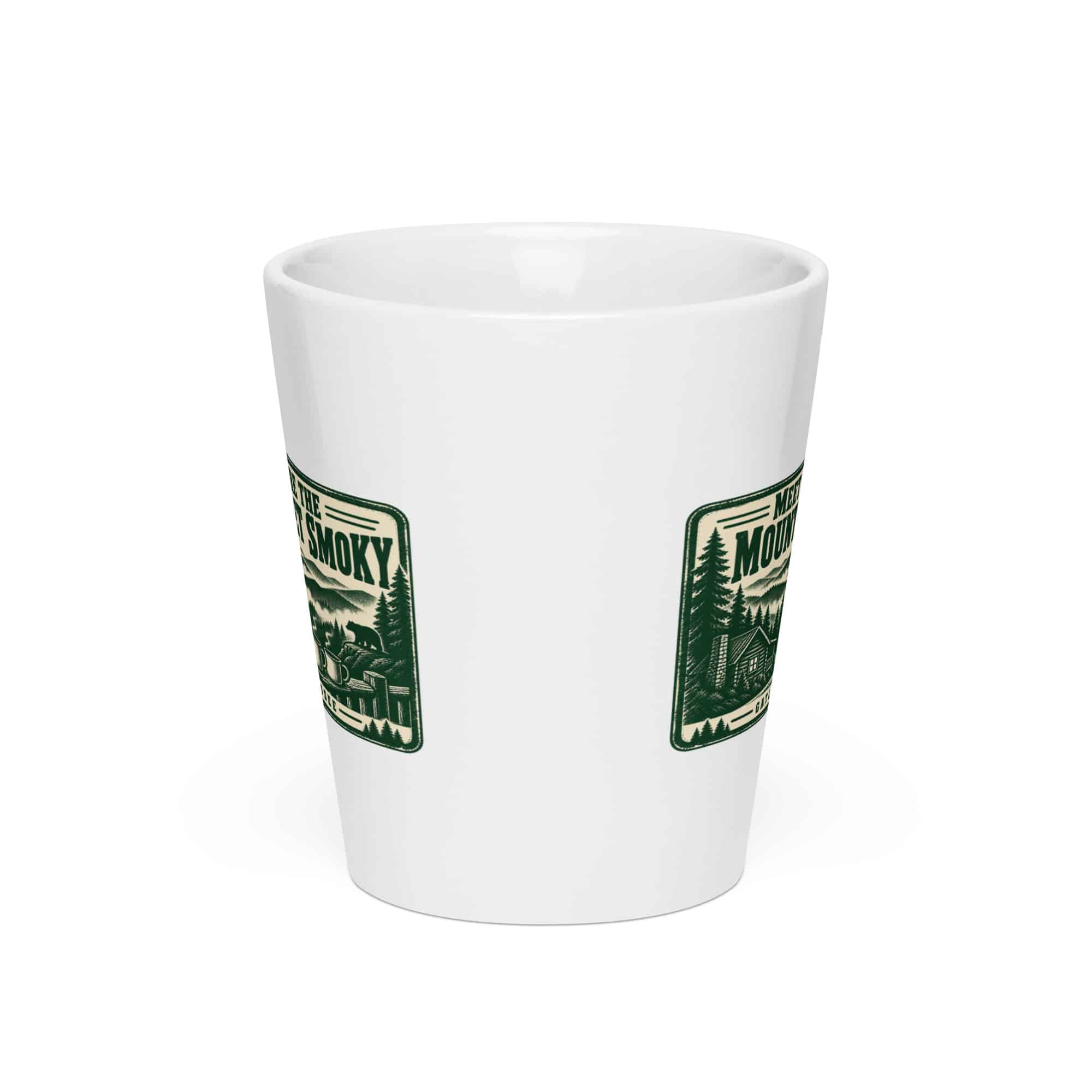 Gatlinburg and the Smokies Latte Mug: Meet Me Where the Mountains Get Smoky, Forest Ink Stamp