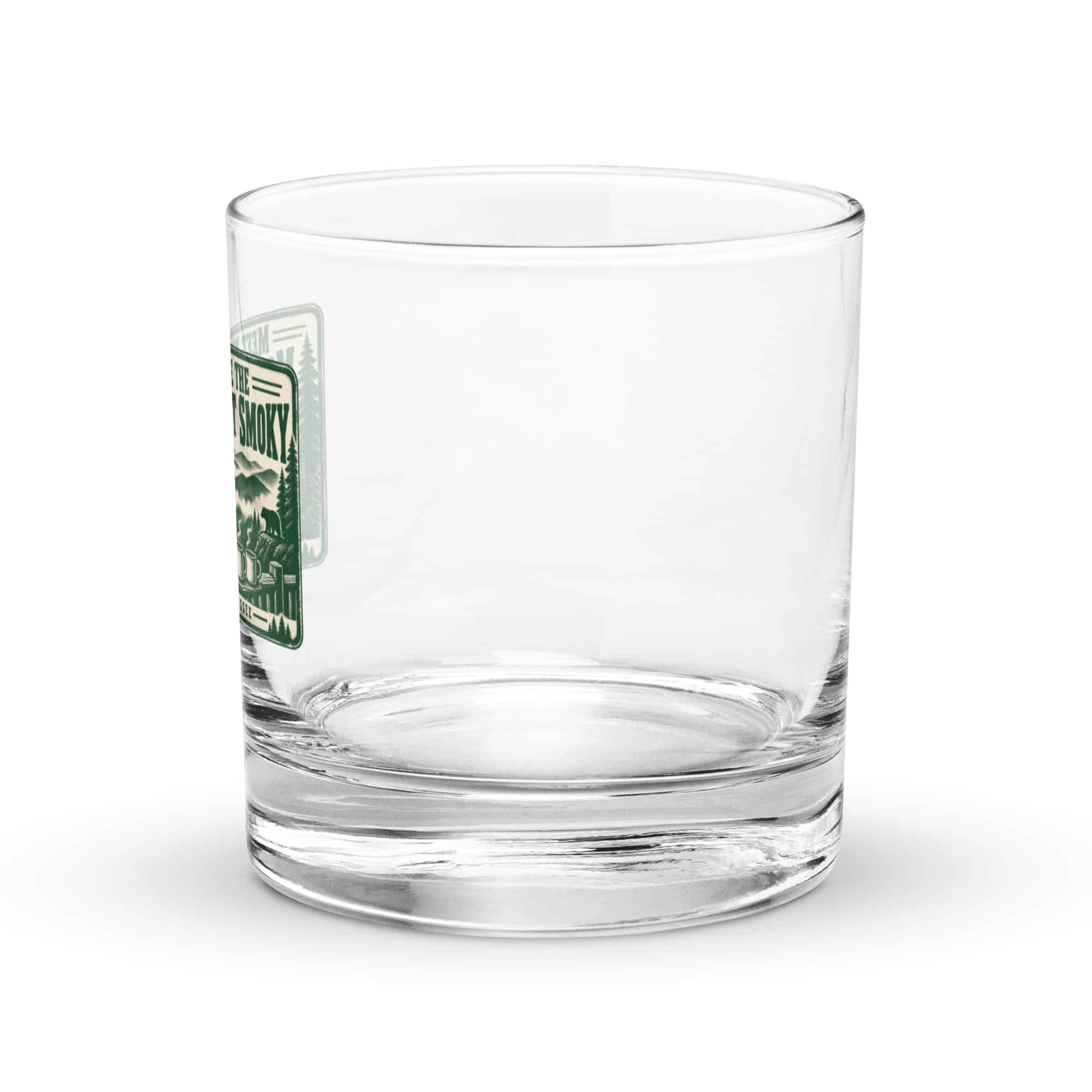 Gatlinburg and the Smokies Rocks Glass: Meet Me Where the Mountains Get Smoky, Forest Ink Stamp