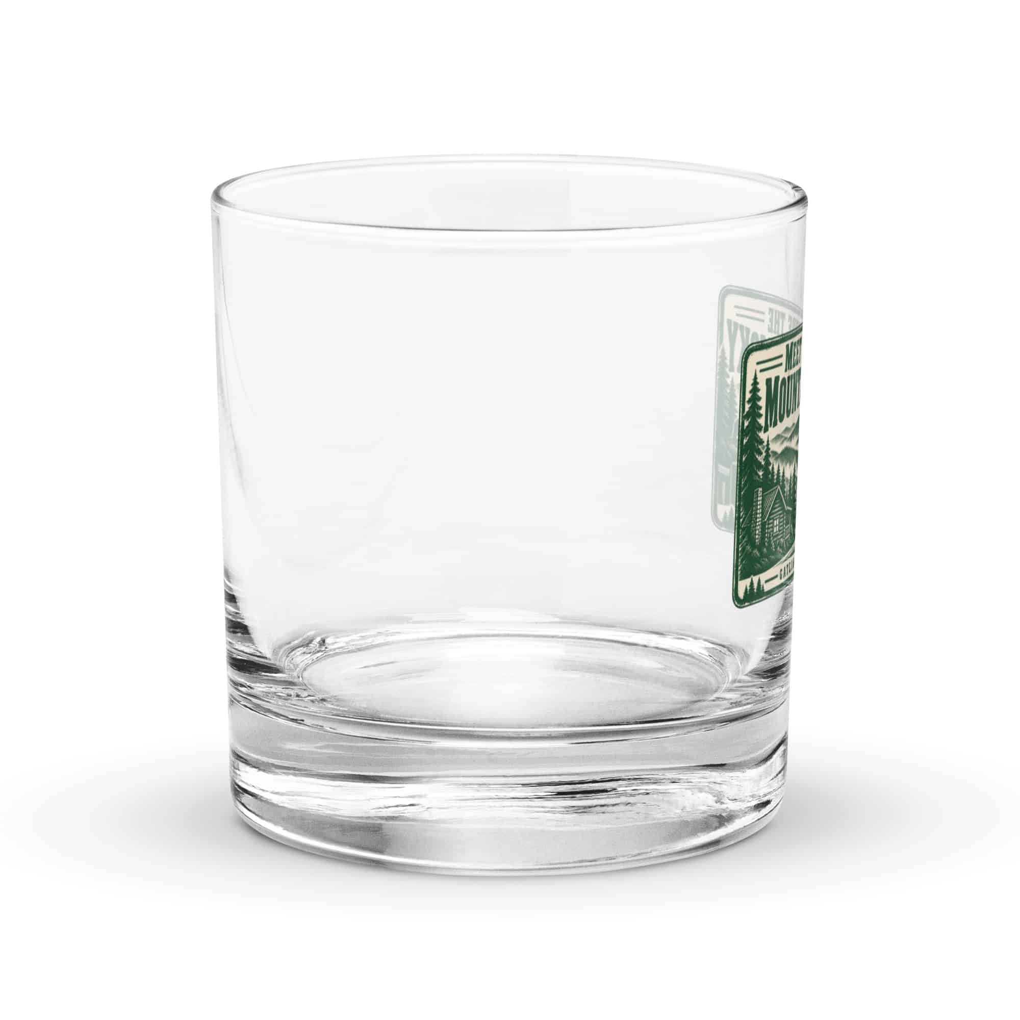 Gatlinburg and the Smokies Rocks Glass: Meet Me Where the Mountains Get Smoky, Forest Ink Stamp