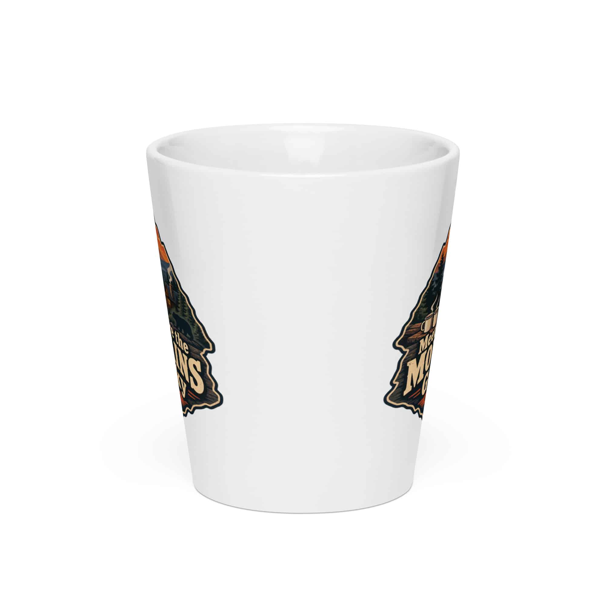 Gatlinburg and the Smokies Latte Mug: Meet Me Where the Mountains Get Smoky, Scenic Shield Badge