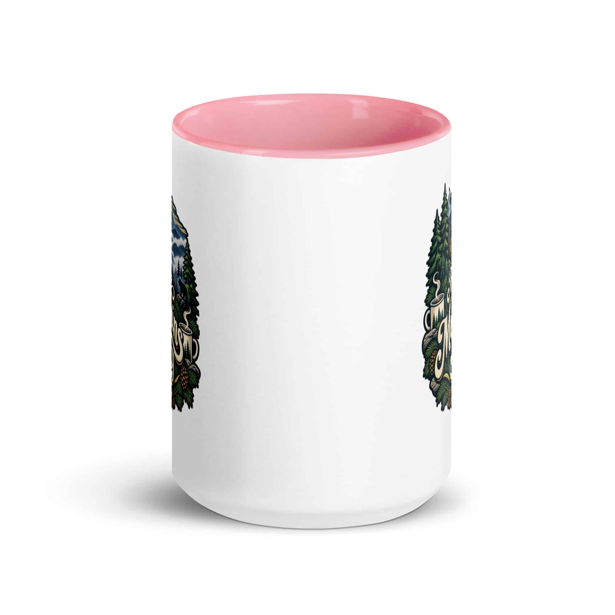 Gatlinburg and the Smokies Color Inside Coffee Mug: Meet Me Where the Mountains Get Smoky, Woodland Scenic Lettering