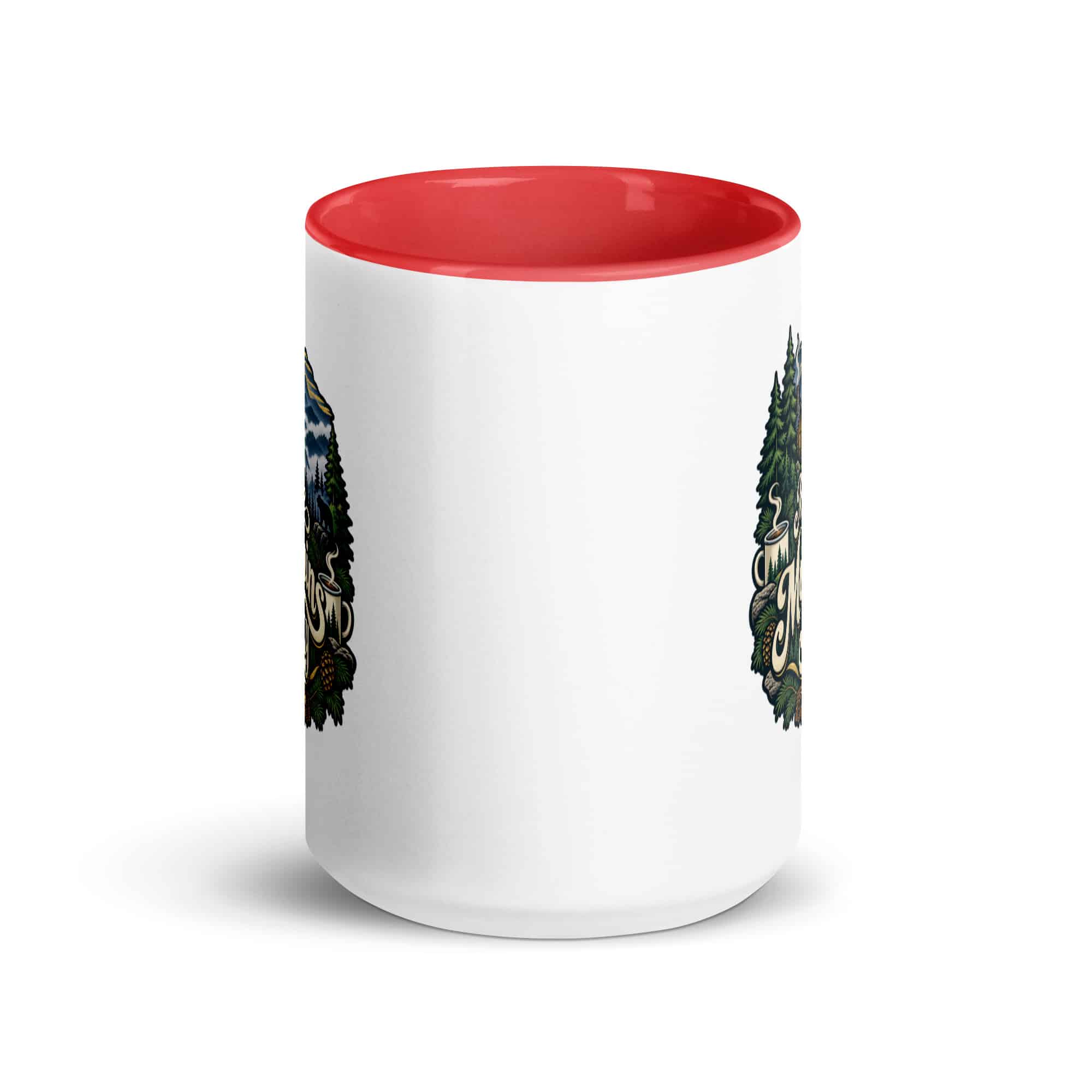 Gatlinburg and the Smokies Color Inside Coffee Mug: Meet Me Where the Mountains Get Smoky, Woodland Scenic Lettering