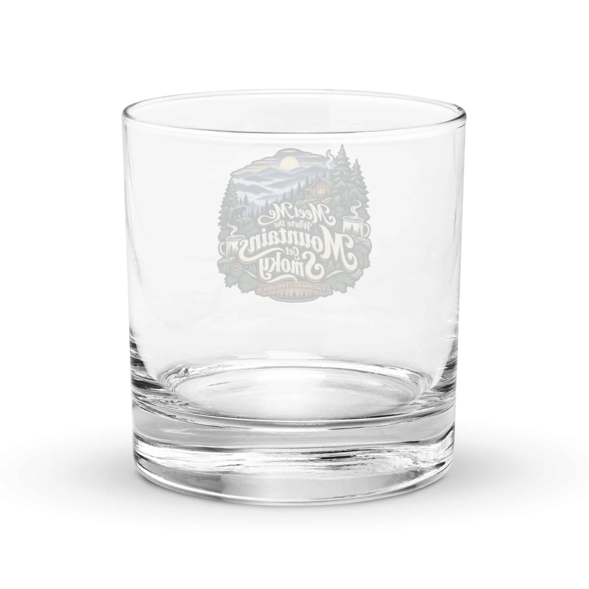 Gatlinburg and the Smokies Rocks Glass: Meet Me Where the Mountains Get Smoky, Woodland Scenic Lettering