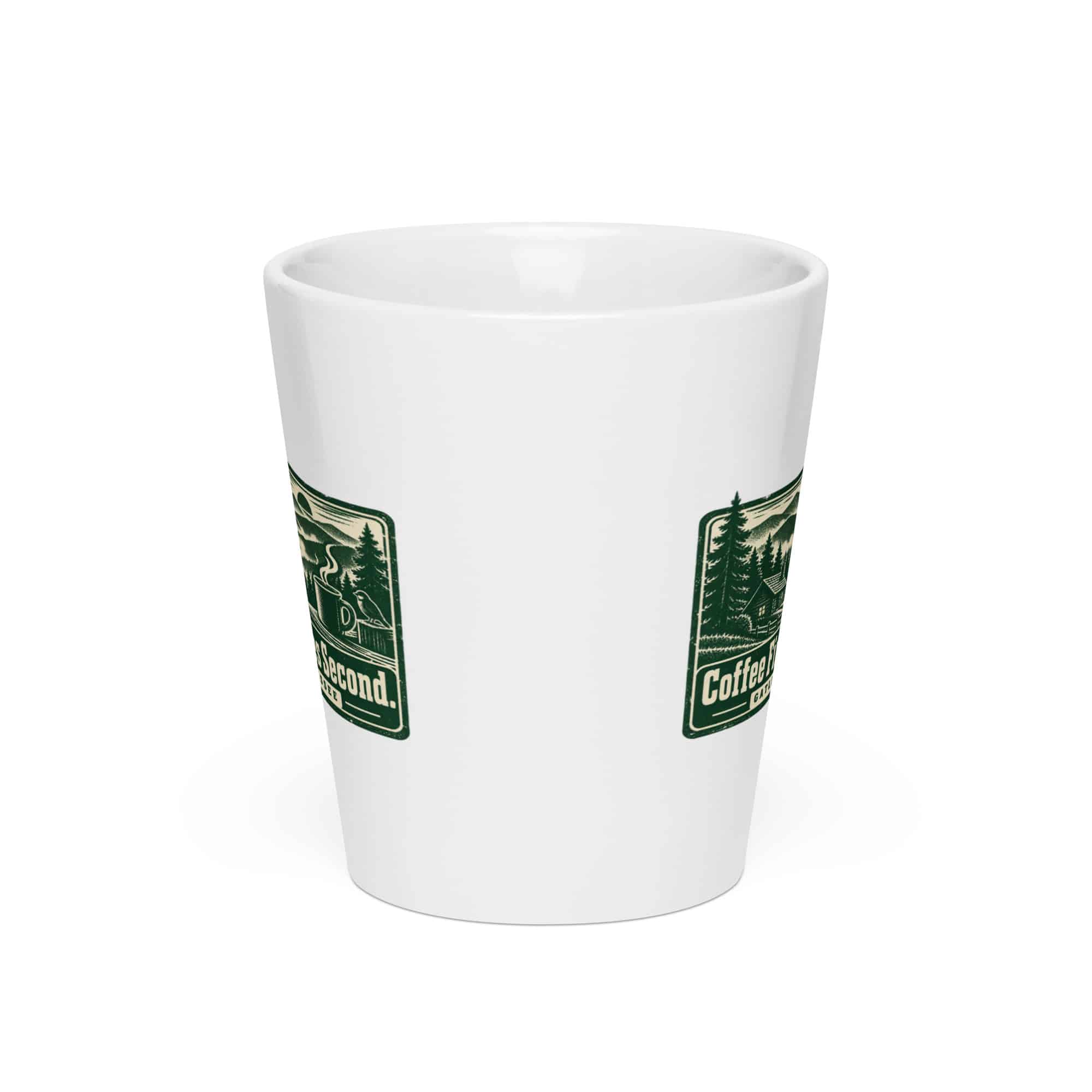 Gatlinburg and the Smokies Latte Mug: Coffee First. Smokies Second, Forest Ink Stamp