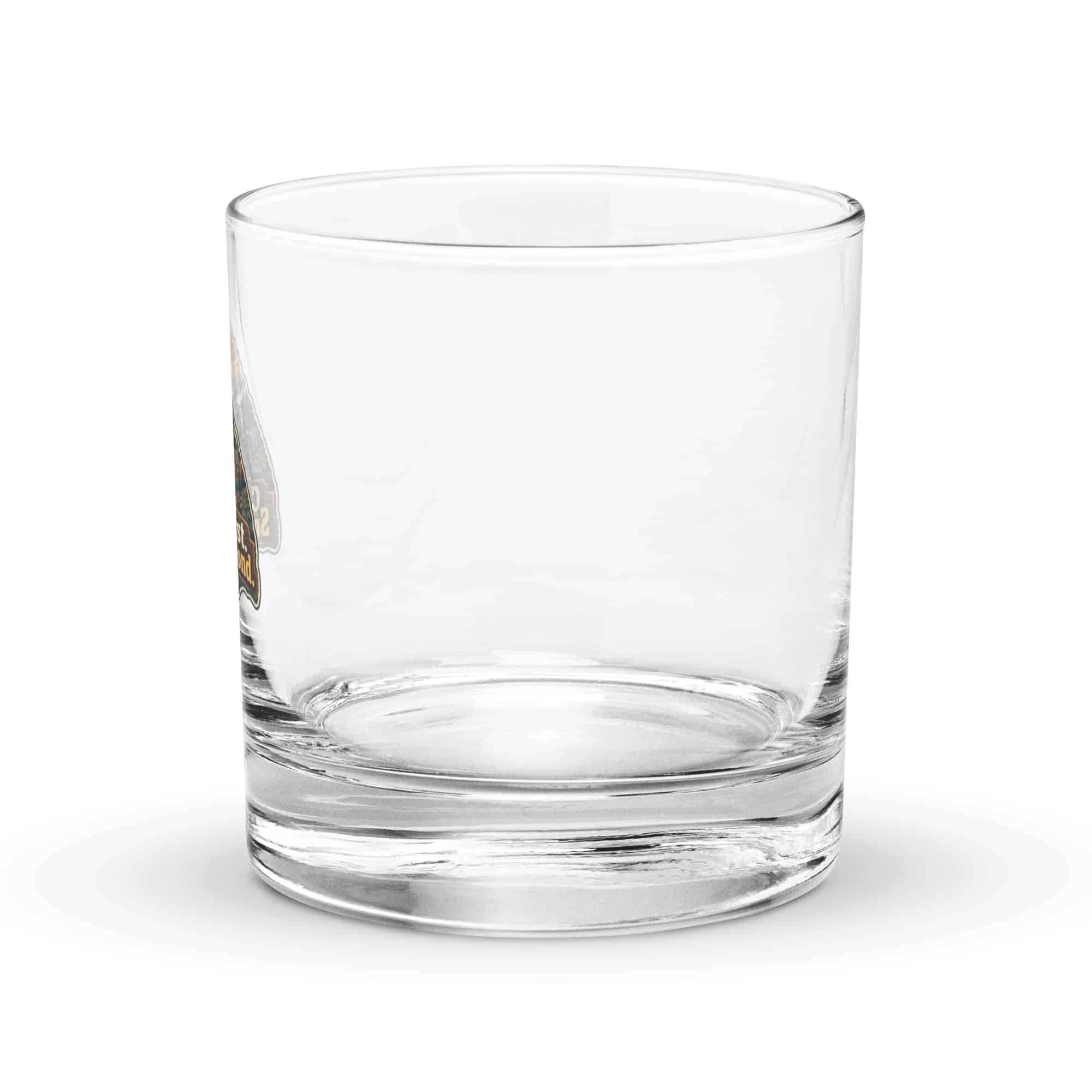 Gatlinburg and the Smokies Rocks Glass: Coffee First. Smokies Second, Scenic Shield Badge