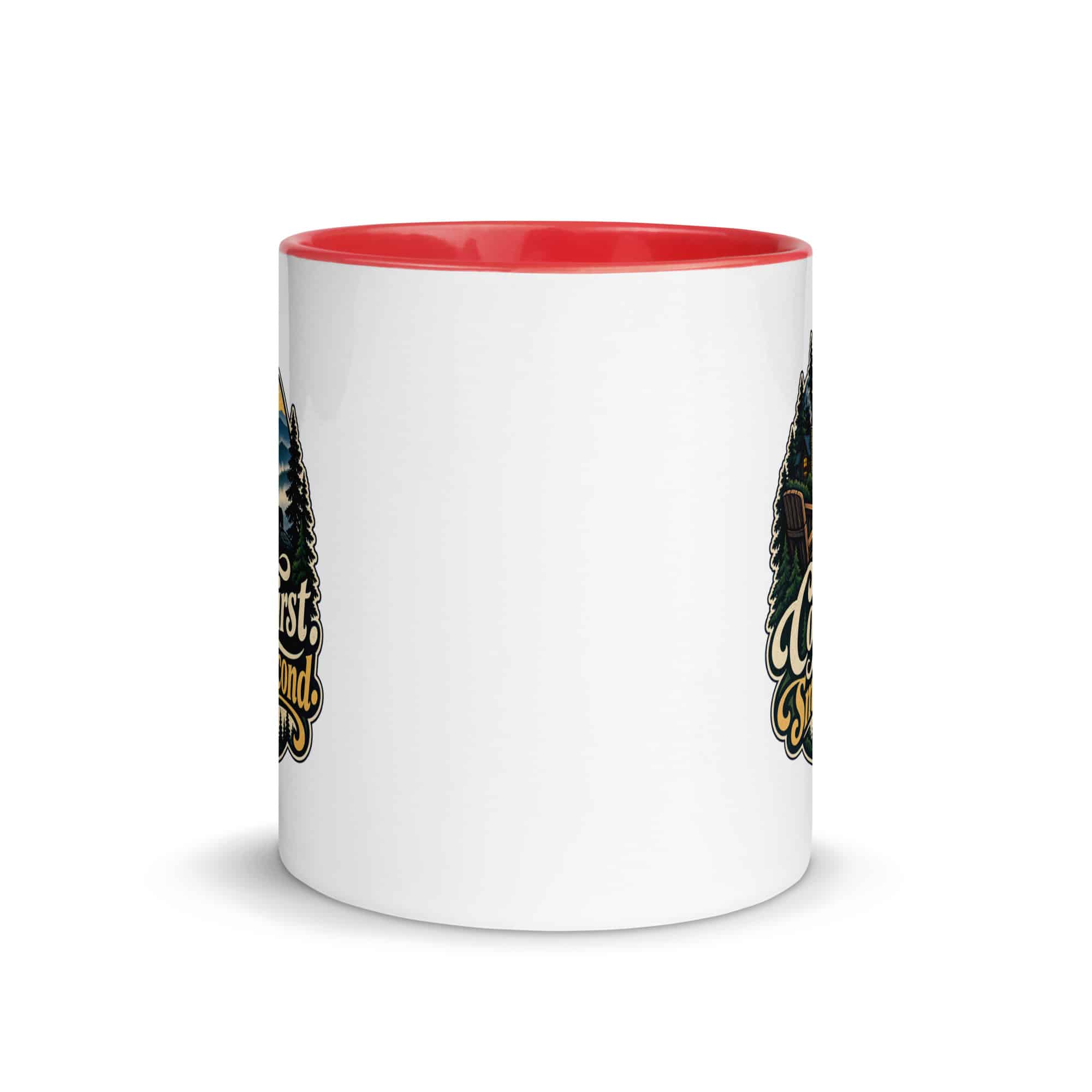 Gatlinburg and the Smokies Color Inside Coffee Mug: Coffee First. Smokies Second, Woodland Scenic Lettering