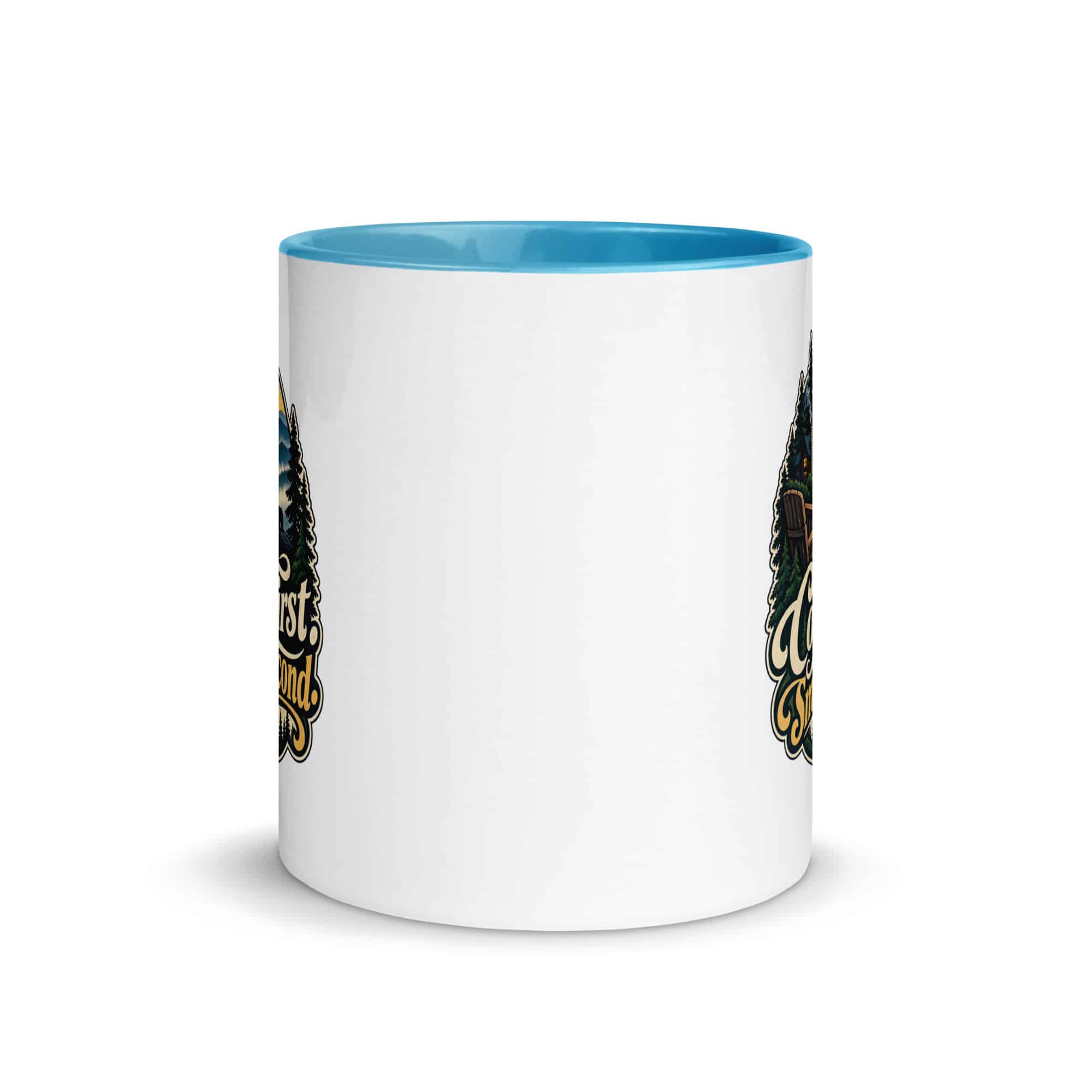 Gatlinburg and the Smokies Color Inside Coffee Mug: Coffee First. Smokies Second, Woodland Scenic Lettering